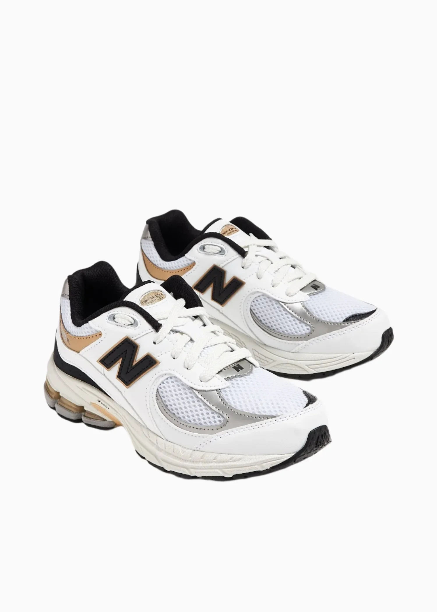 Kid's 2002R Shoes "White Black Gold" Grade School - Image 4