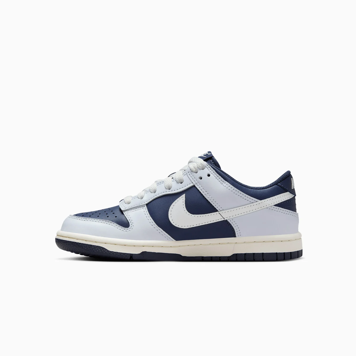 Kid's Dunk Low "Football Grey Midnight Navy" Grade School - Image 3