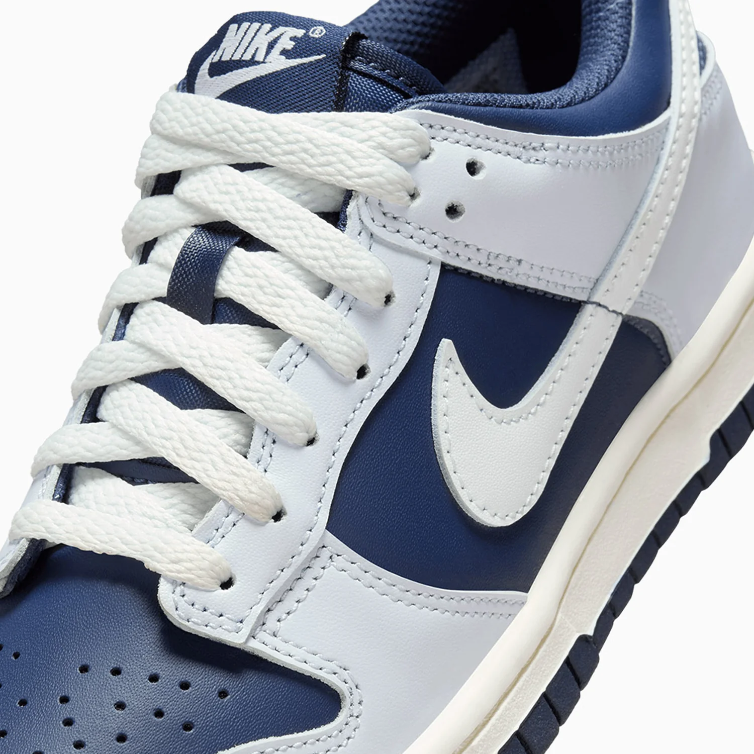 Kid's Dunk Low "Football Grey Midnight Navy" Grade School - Image 8