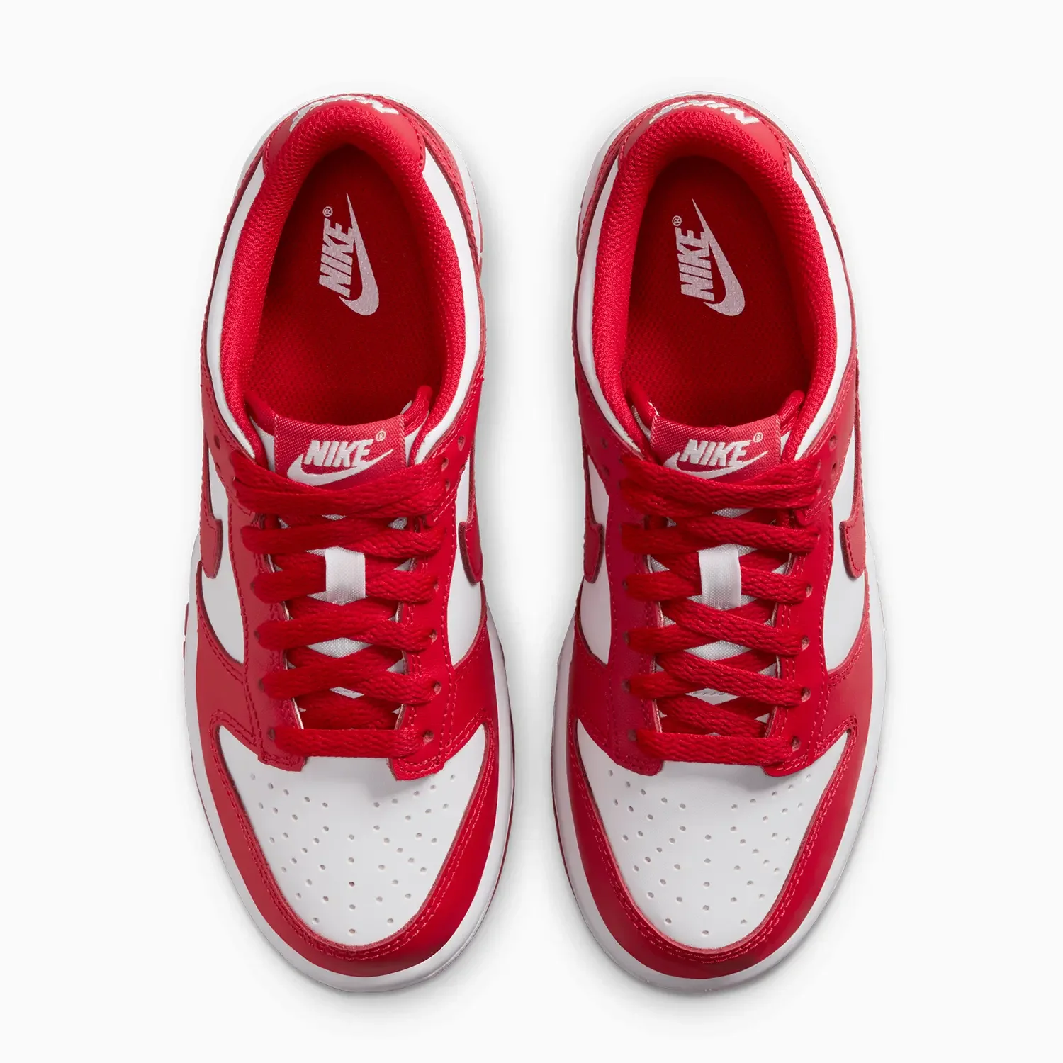 Kid's Dunk Low "White University Red" Grade School - Image 5