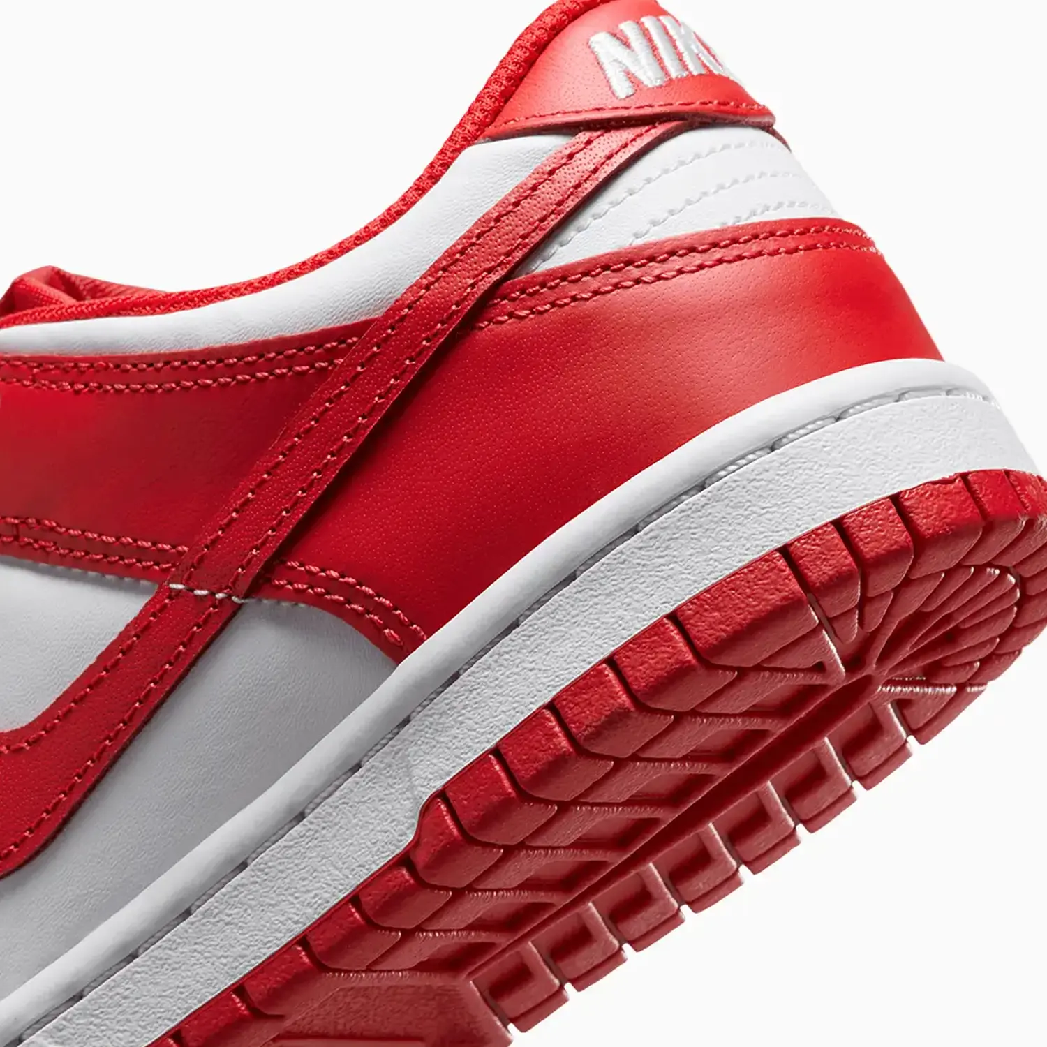 Kid's Dunk Low "White University Red" Grade School - Image 8