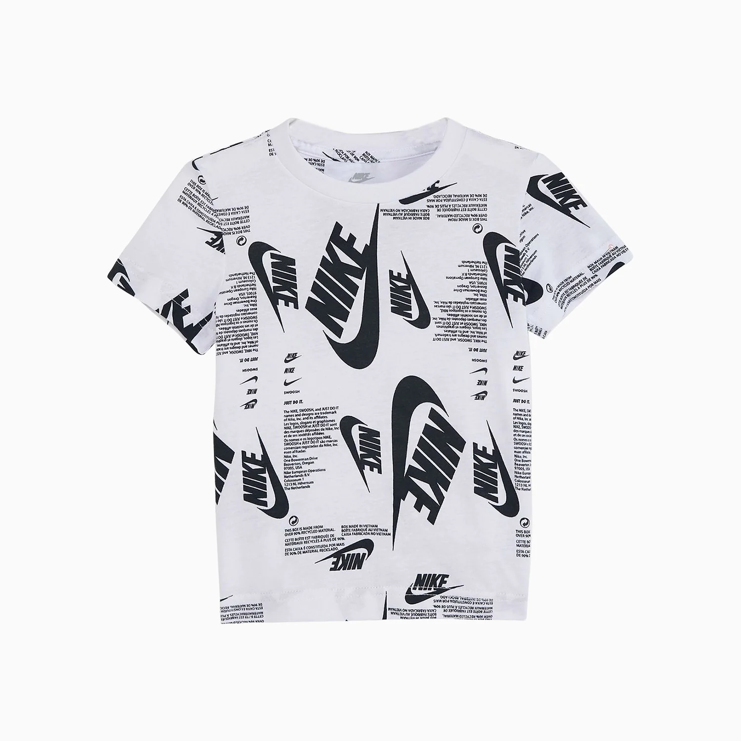 Kid's Futura Branding T Shirt And Shorts Outfit - Image 2