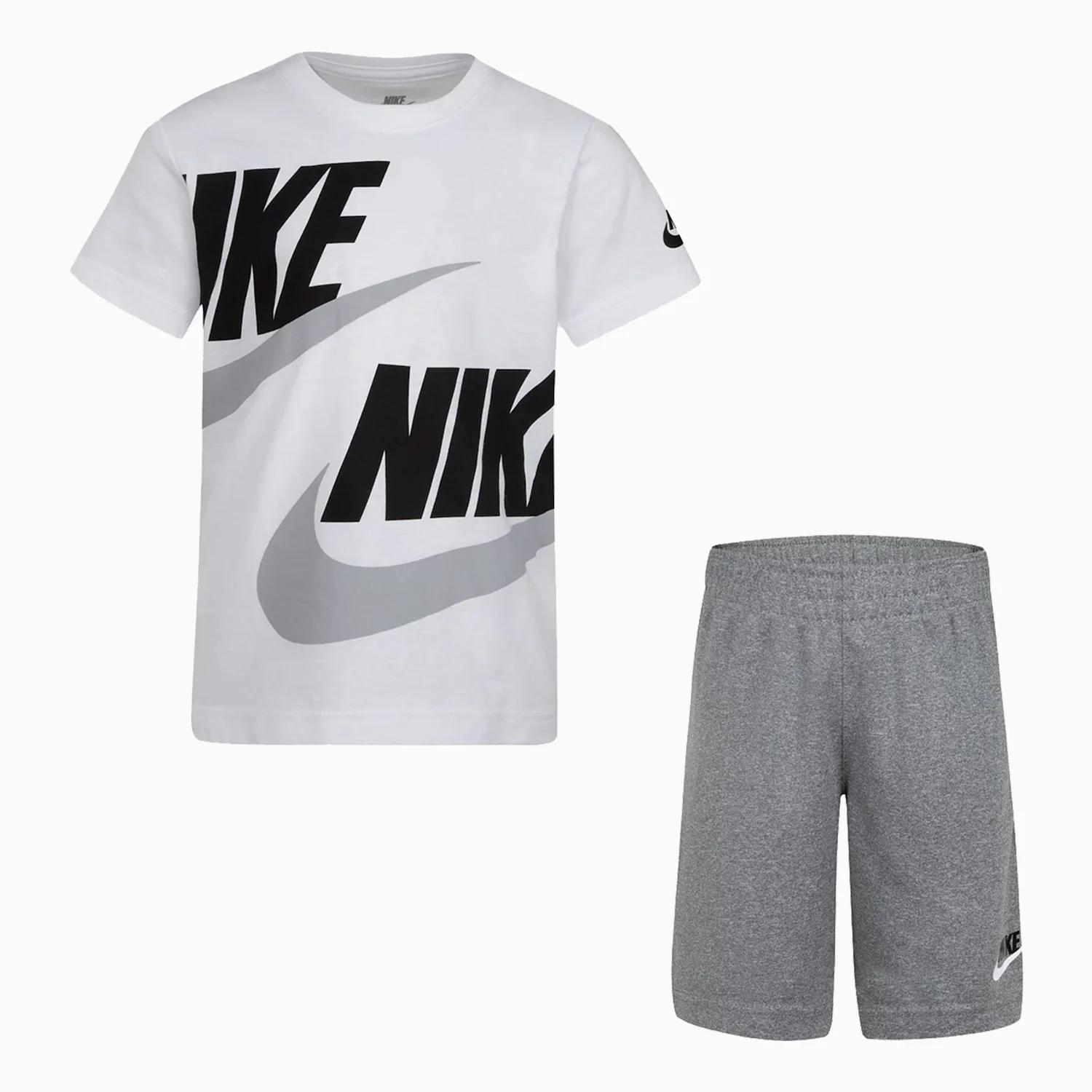 Kid's Sportswear Split Futura T Shirt And Shorts Outfit - Image 2