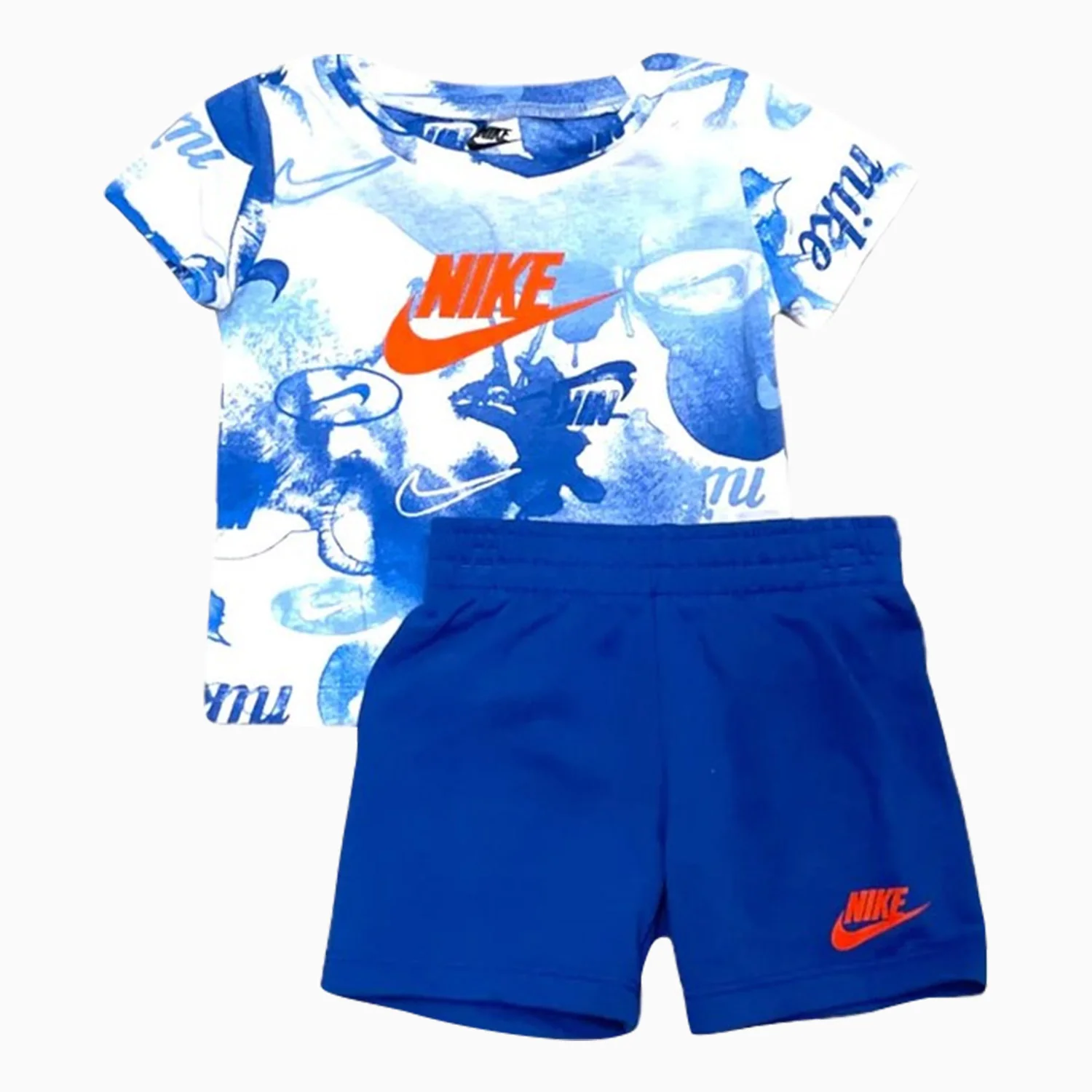 Kid's Sportswear Tie Dye T Shirt And Shorts Outfit - Image 3