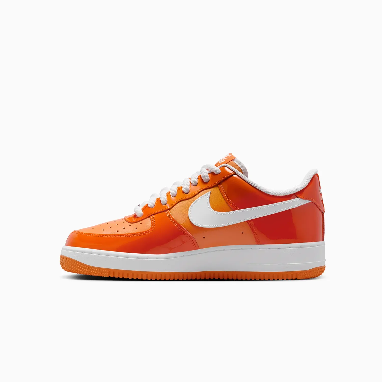 Men's Air Force 1 07 LV8 "Orange White Patent" - Image 4