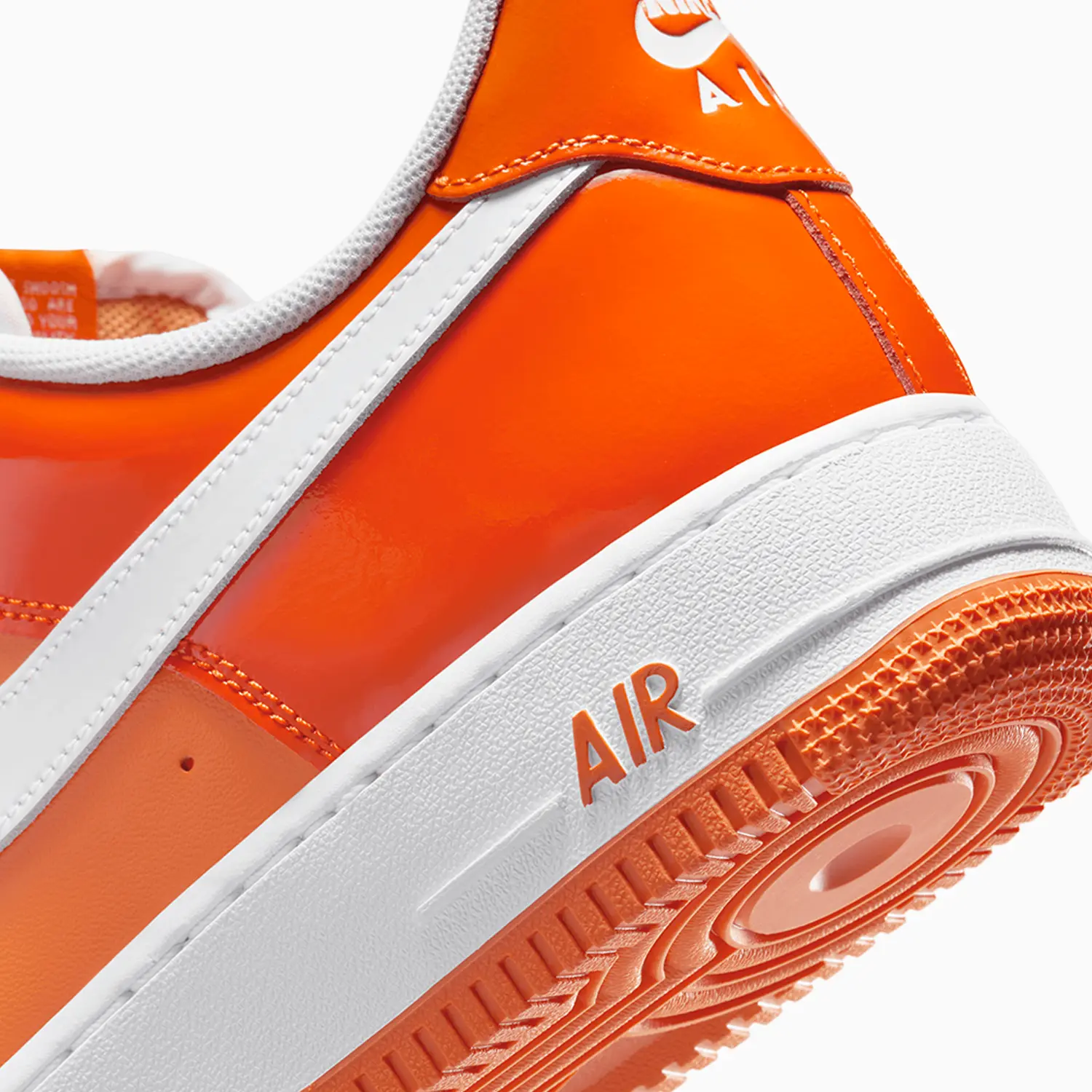Men's Air Force 1 07 LV8 "Orange White Patent" - Image 8