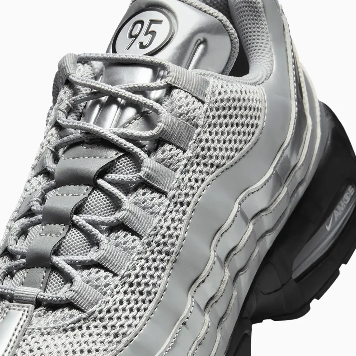 Men's Air Max 95 SE Big Bubble "Total 90 Metallic Silver" - Image 7