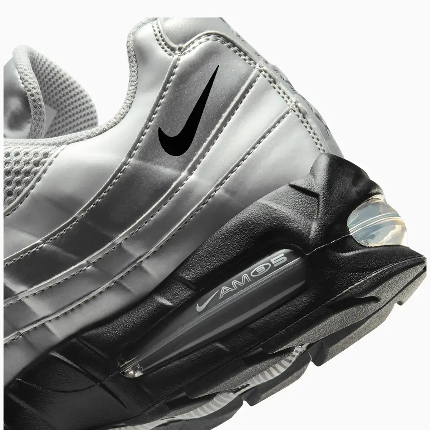 Men's Air Max 95 SE Big Bubble "Total 90 Metallic Silver" - Image 8
