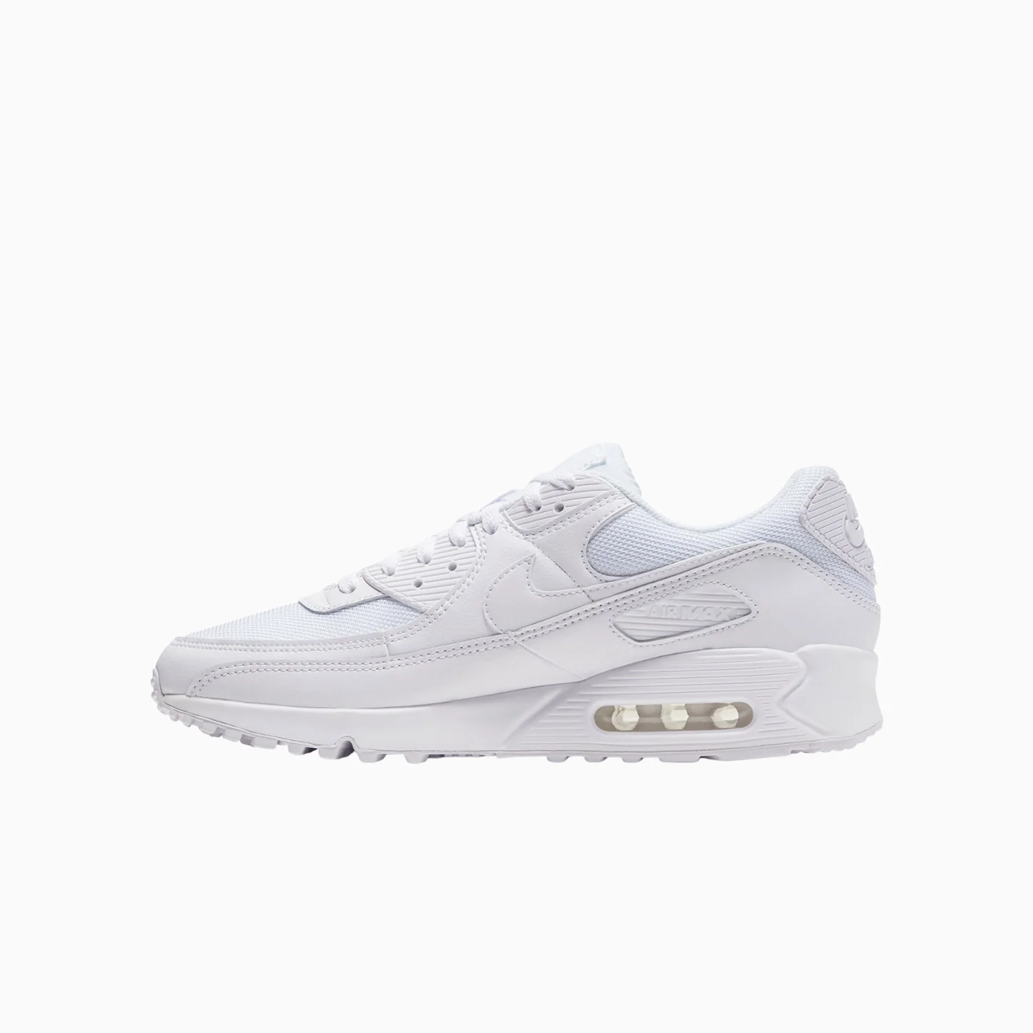 Men's Nike Air Max 90 Recraft Triple White - Image 4