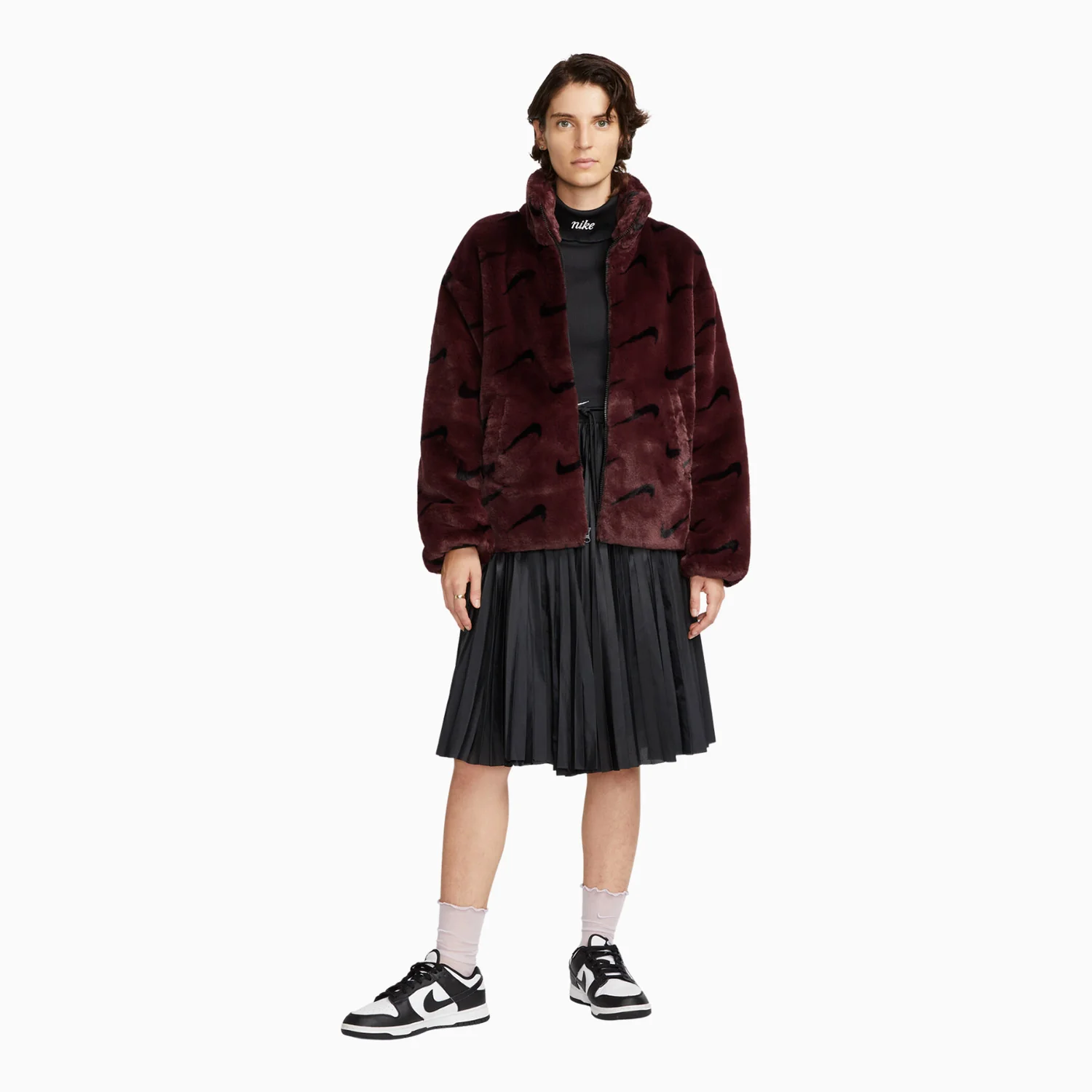 Women's Nike Sportswear Plush Fur Jacket - Image 3