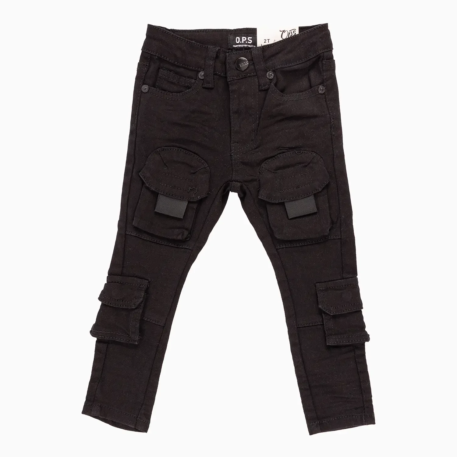 Kid's Slim Fit Cargo Denim Pant