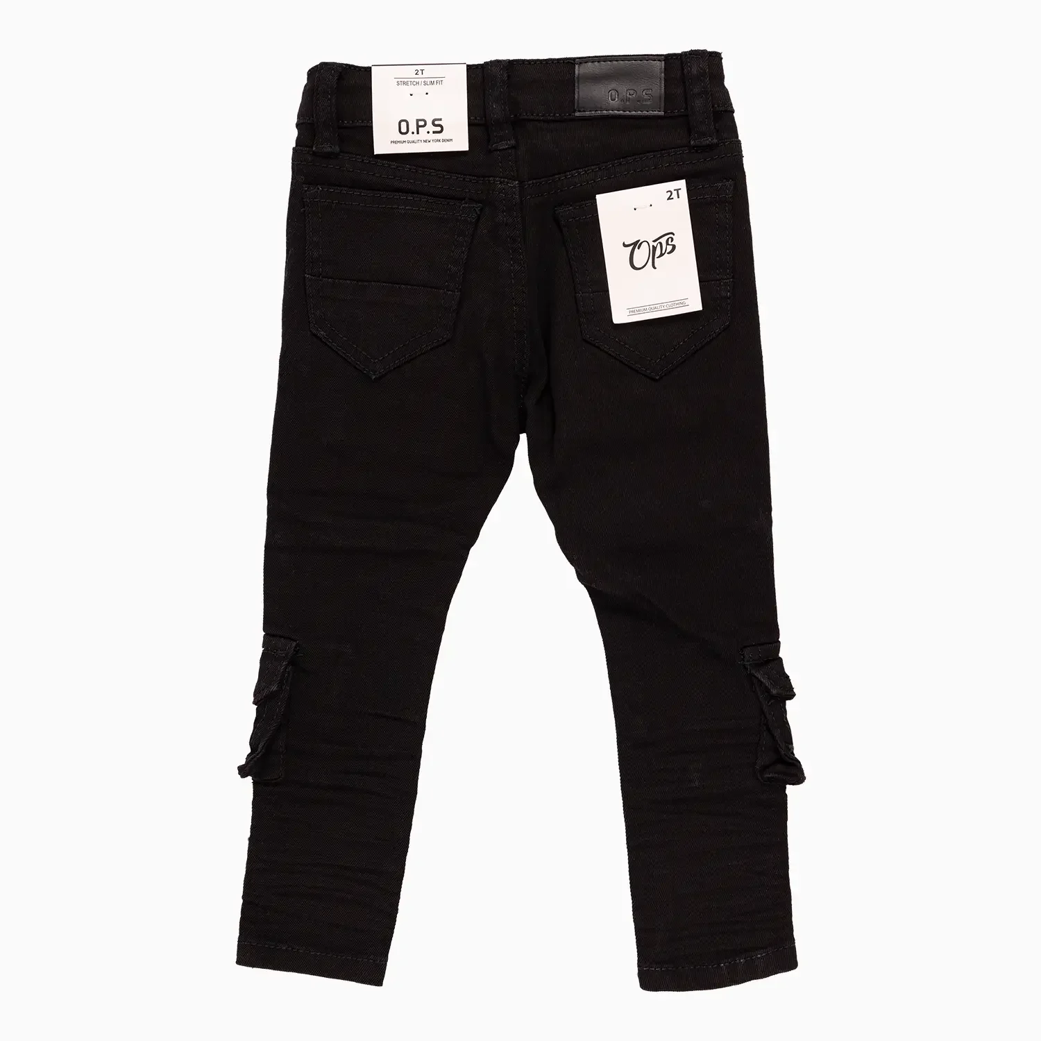 Kid's Slim Fit Cargo Denim Pant - Image 2