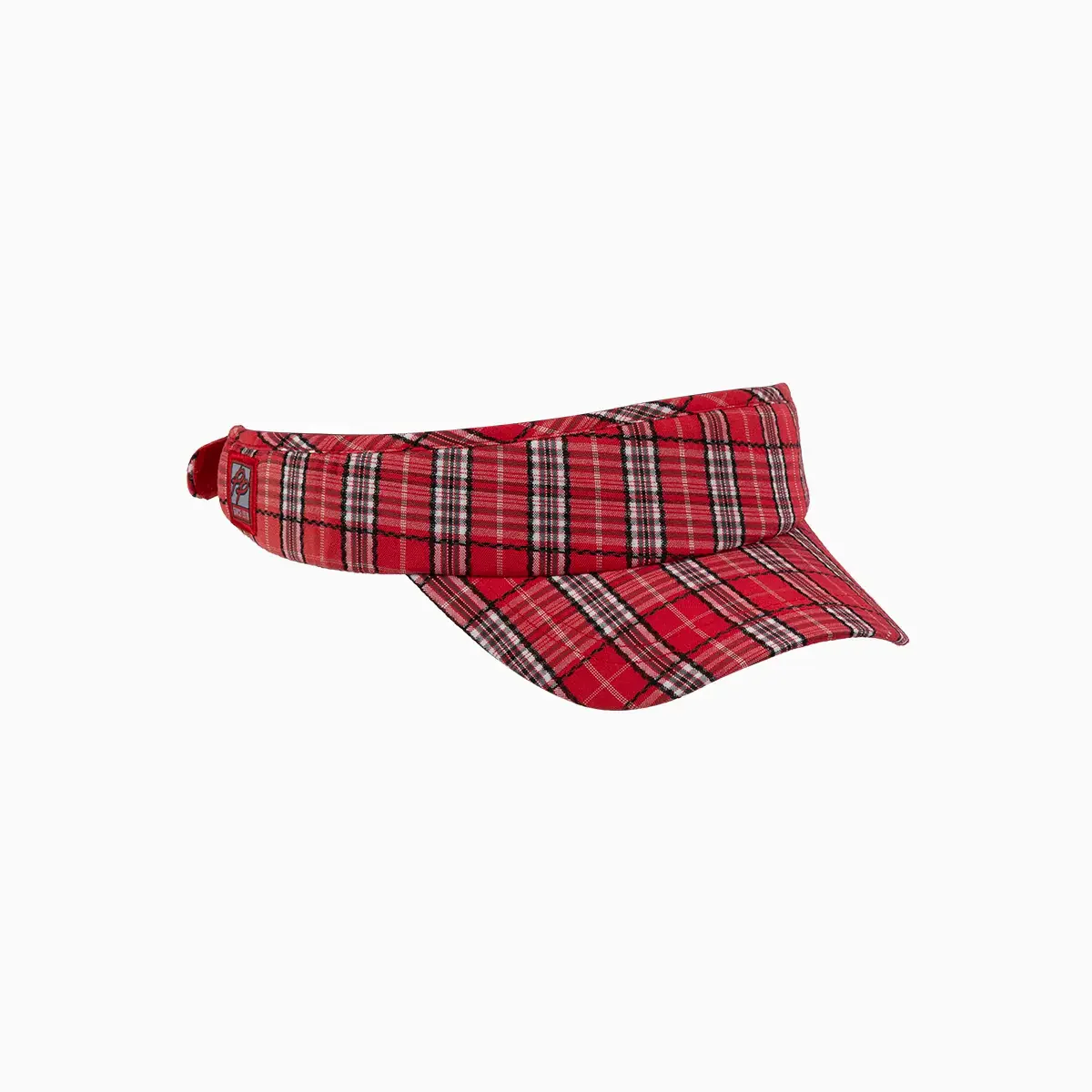 Classic Red Tartan Visor Cap - Image 3