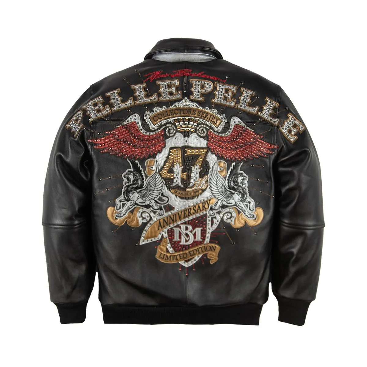 Men's 47Th Collectors Series Leather Jacket - Image 2