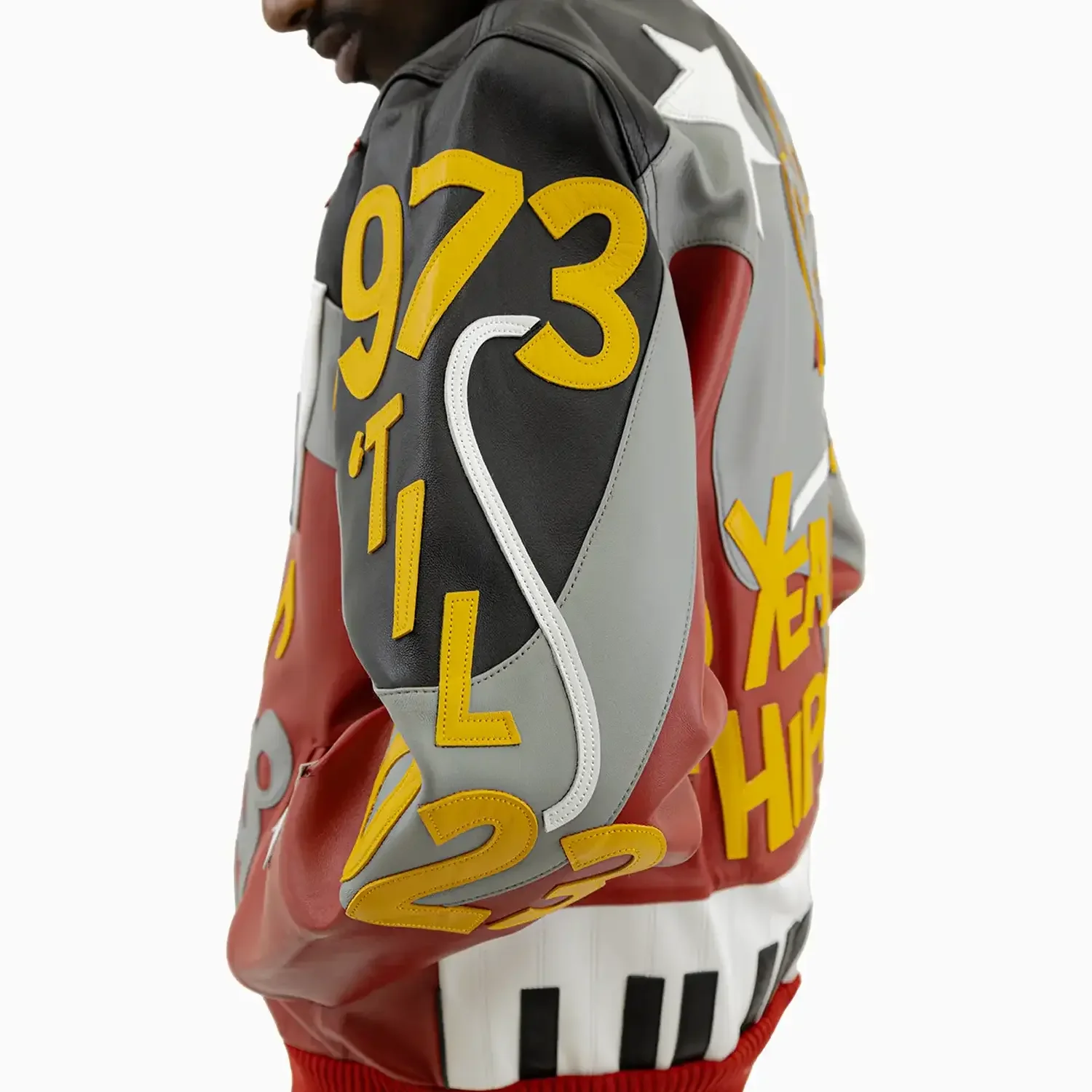 Men's 50 Years Of Hip Hop Leather Jacket - Image 12