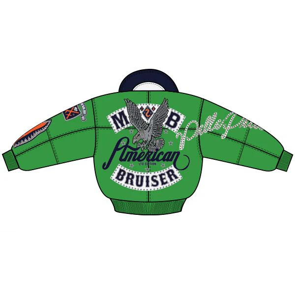 Men's American Bruiser Leather Jacket - Image 2