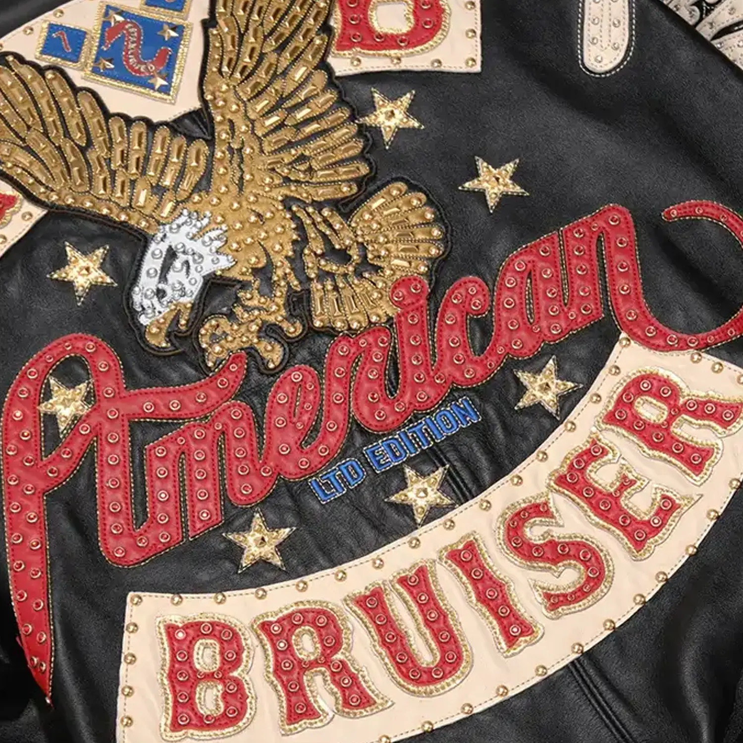 Men's American Bruiser Leather Jacket - Image 8