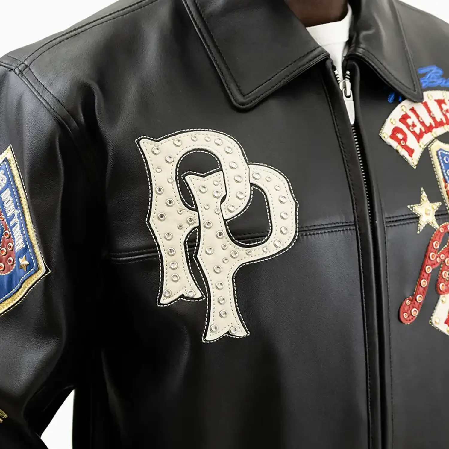 Men's American Bruiser Plush Leather Jacket - Image 19