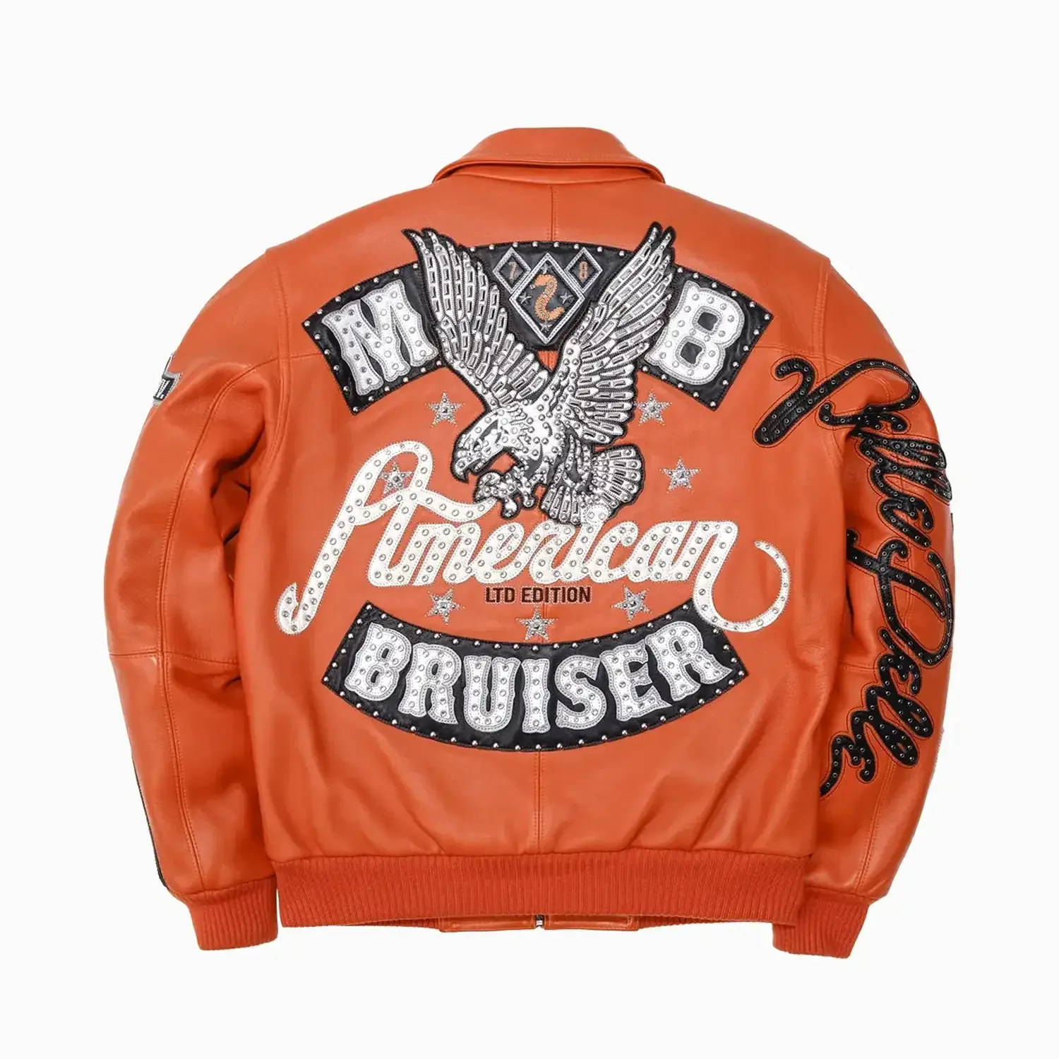 Men's American Bruiser Plush Leather Jacket - Image 2
