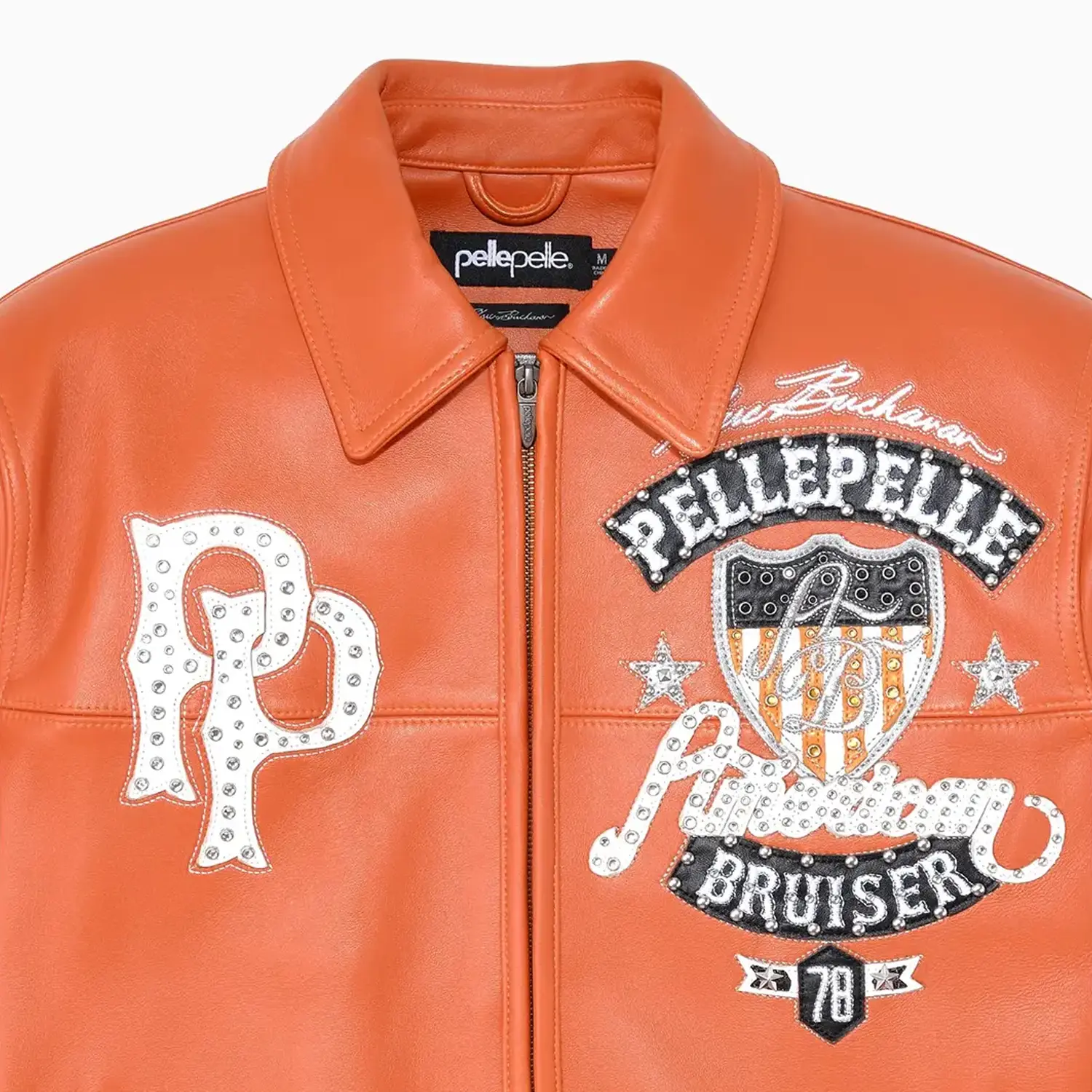 Men's American Bruiser Plush Leather Jacket - Image 4