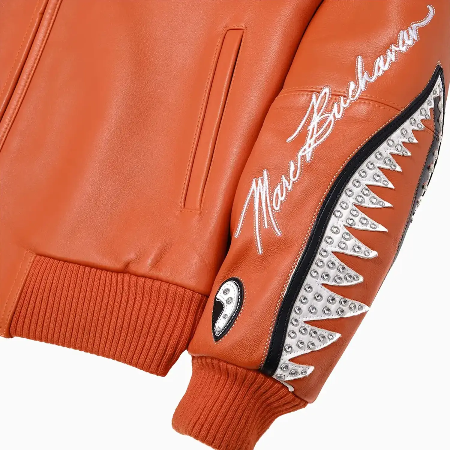 Men's American Bruiser Plush Leather Jacket - Image 9