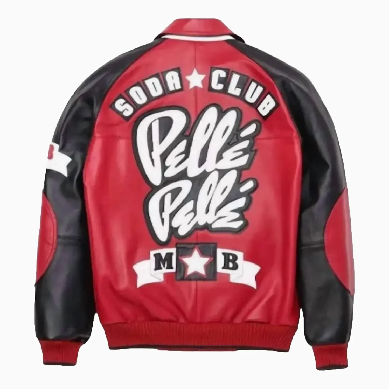 Men's Classic Soda Club Plush Leather Jacket - Image 2