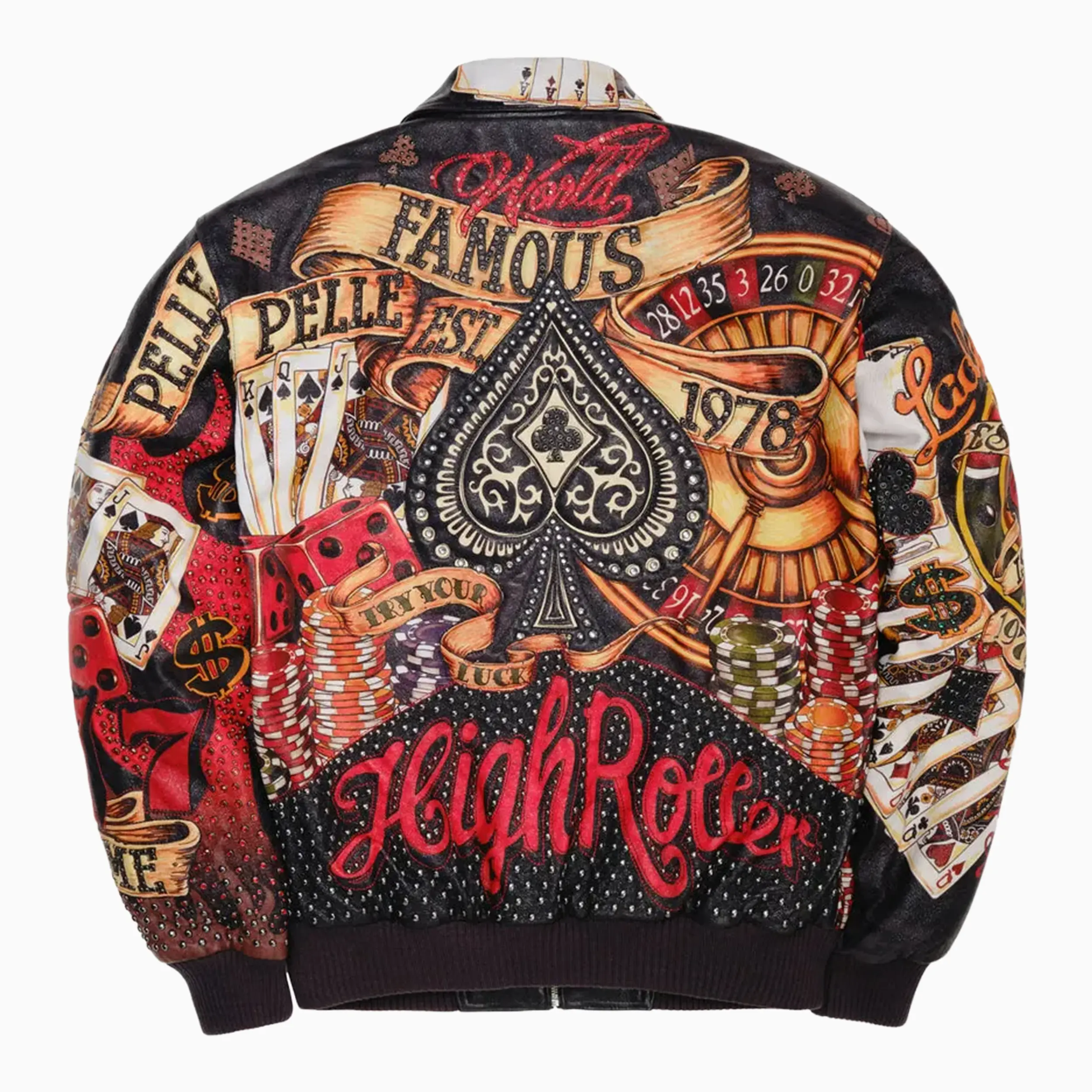 Men's High Rollers Leather Jacket - Image 3