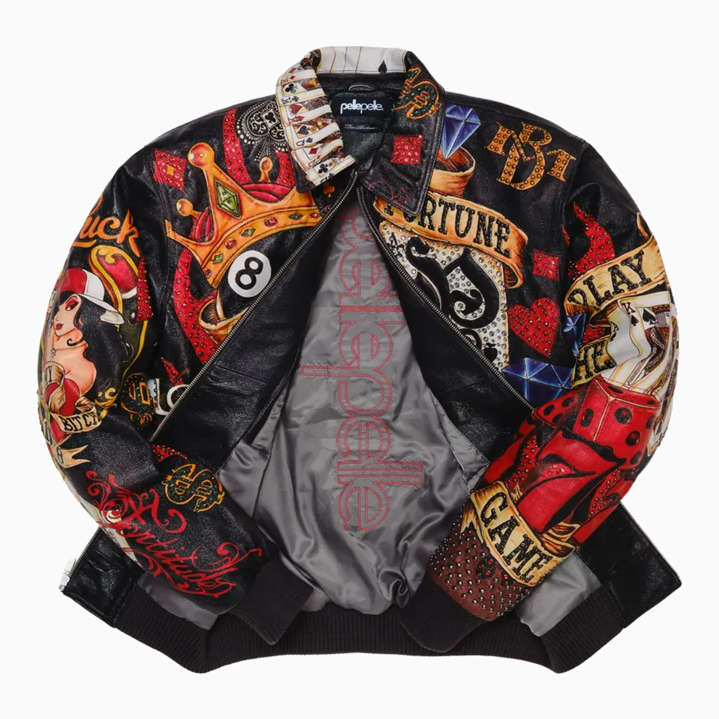 Men's High Rollers Leather Jacket - Image 5