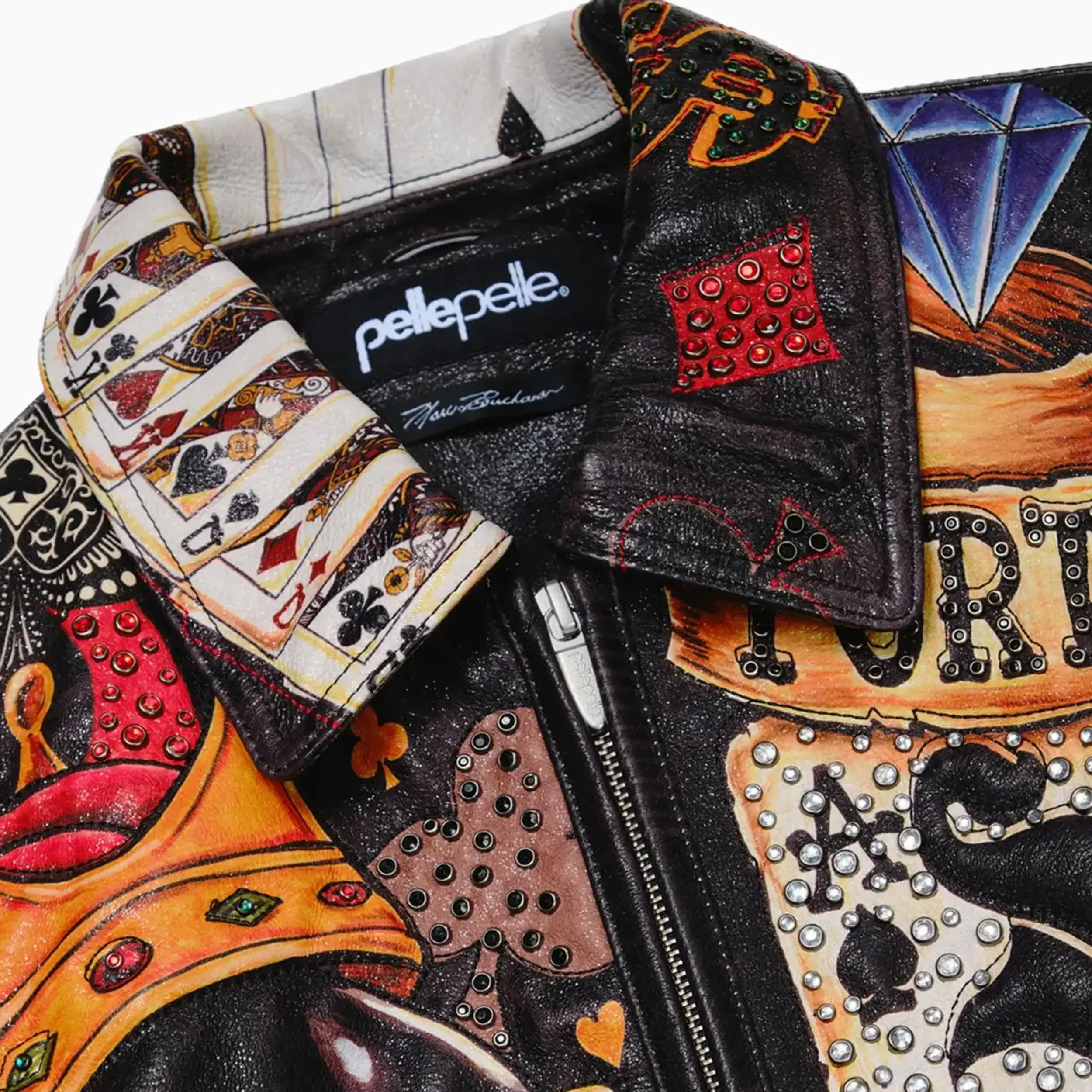 Men's High Rollers Leather Jacket - Image 7