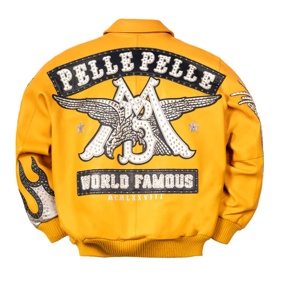 Men's World Famous Pelle Leather Jacket - Image 2