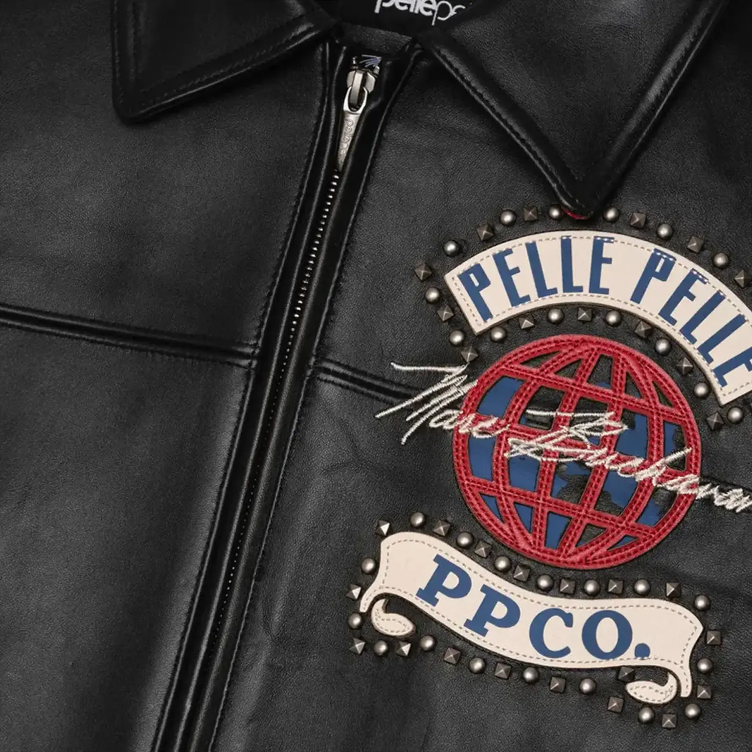 Men's World Tour Leather Jacket - Image 6