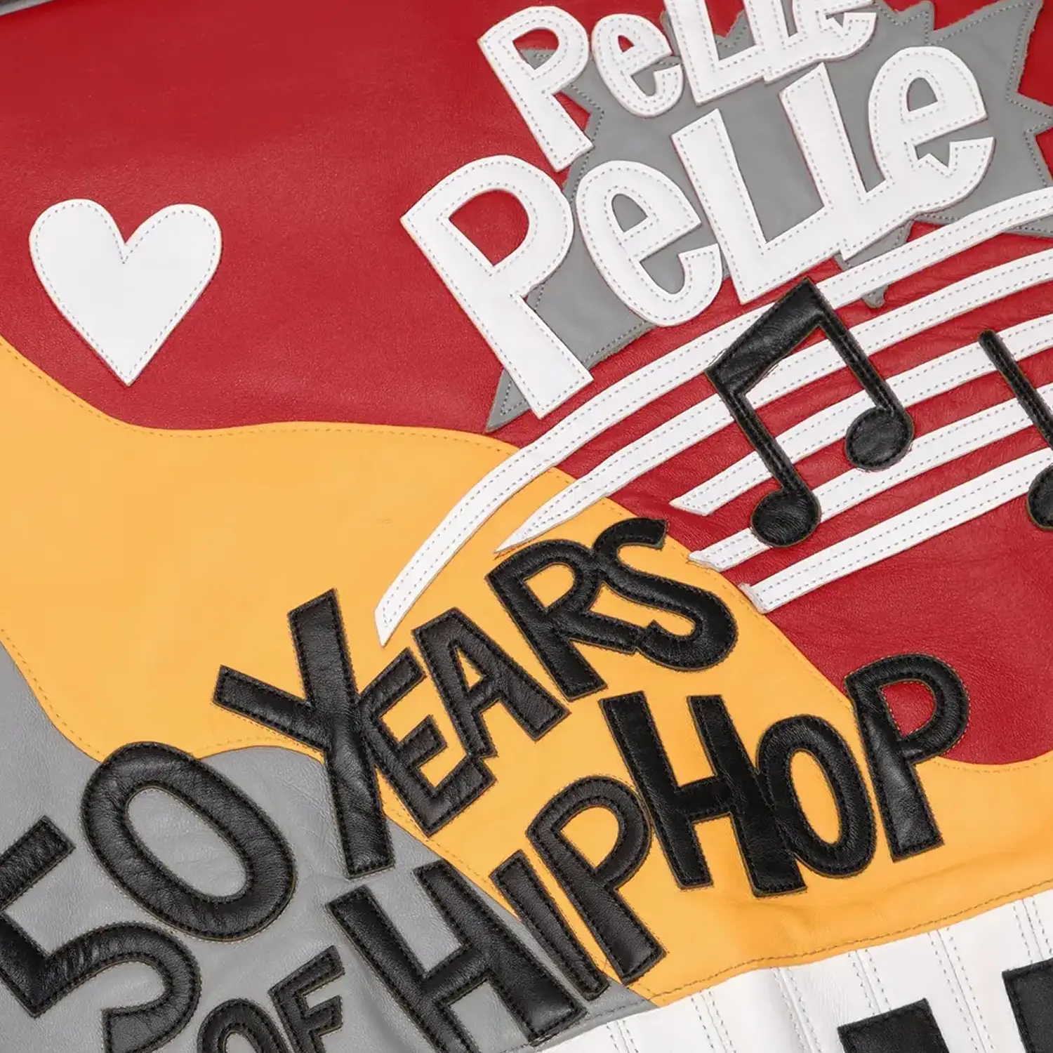 Women's 50 Years Of Hip Hop Crop Leather Jacket - Image 8