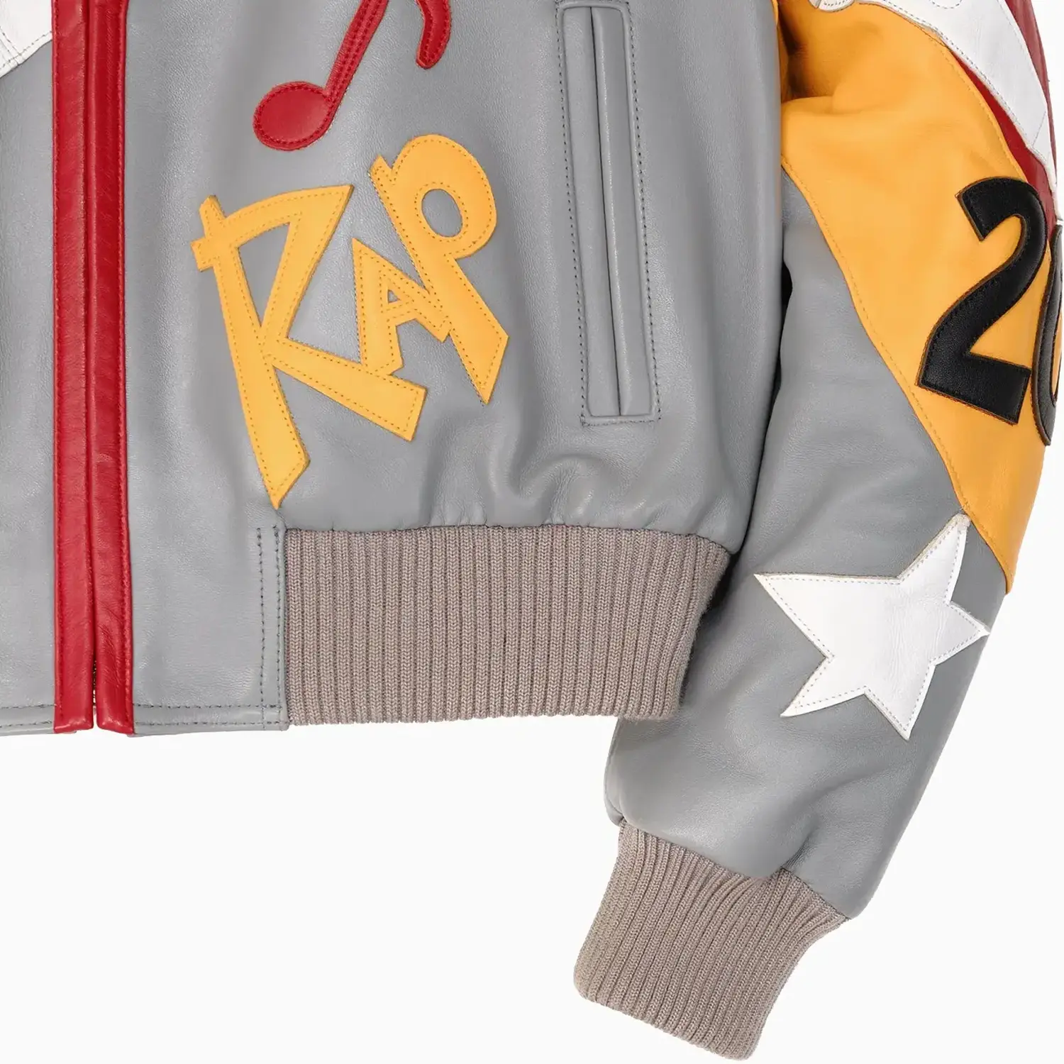 Women's 50 Years Of Hip Hop Crop Leather Jacket - Image 9