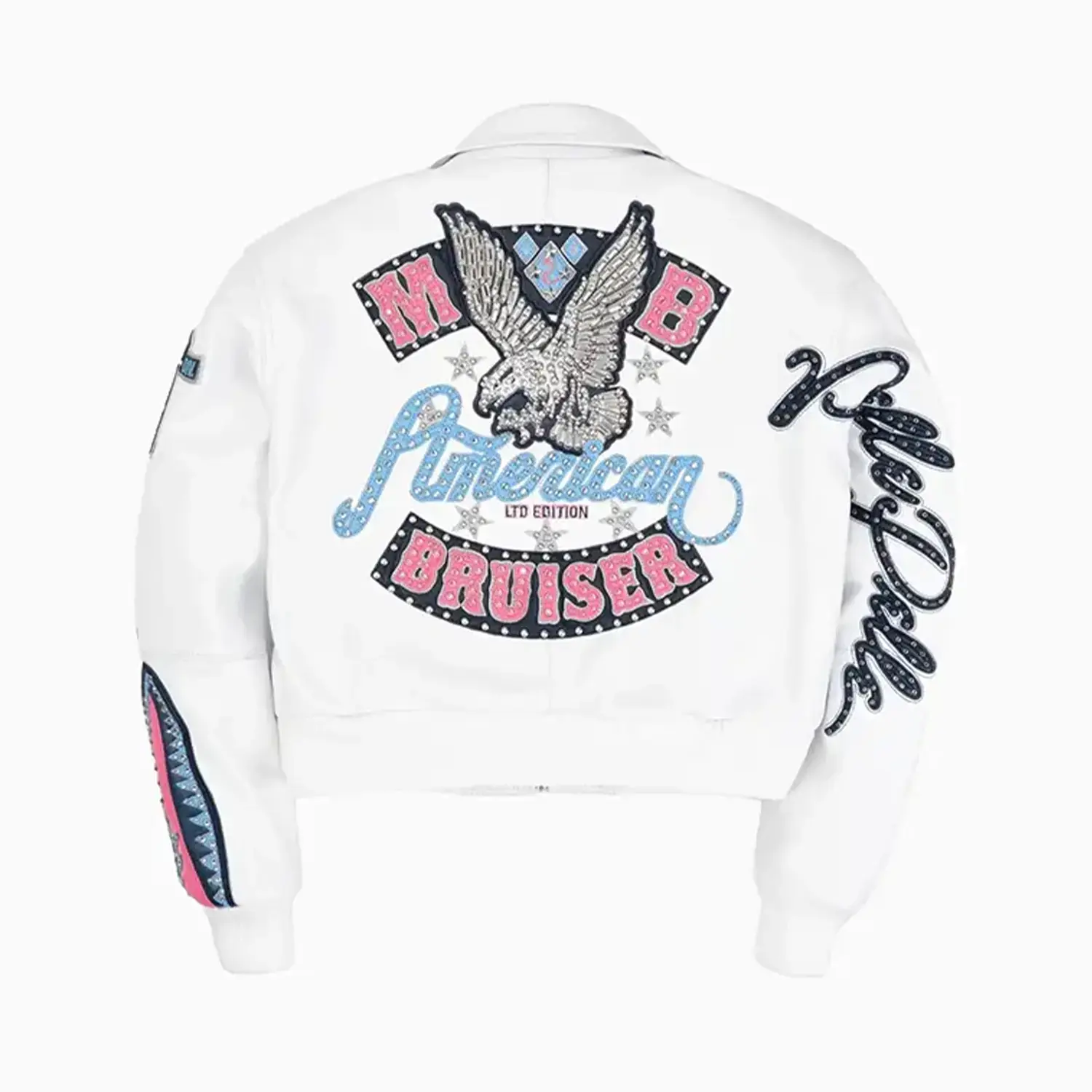 Women's American Bruiser Leather Jacket - Image 3