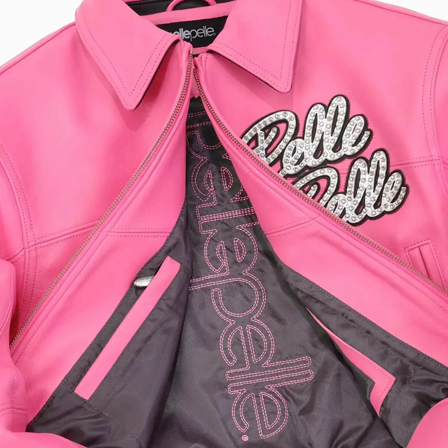 Women's World Famous Soda Club Leather Jacket - Image 9