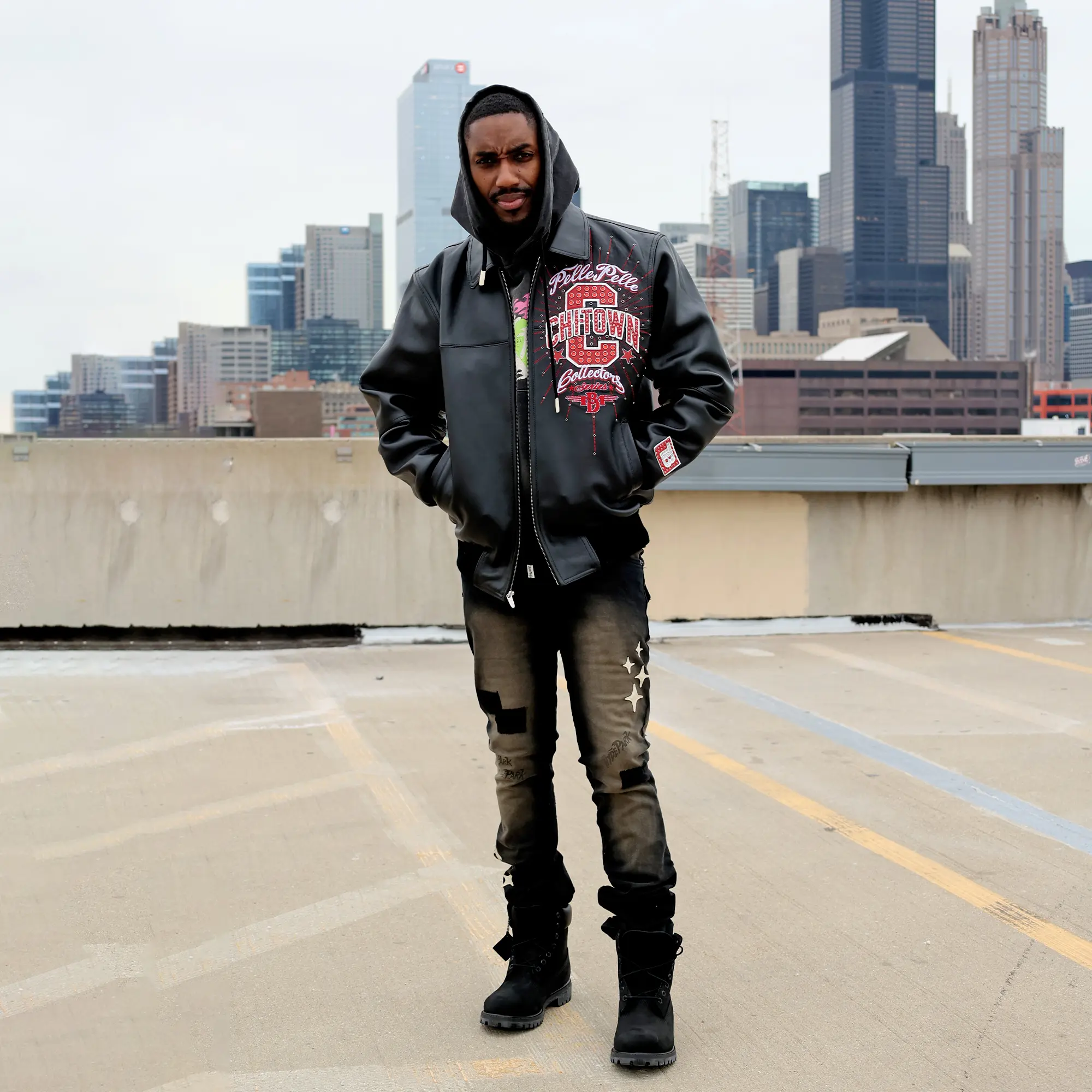 Pelle-Pelle X TB Men's Chi-Town Leather Jacket - Image 3