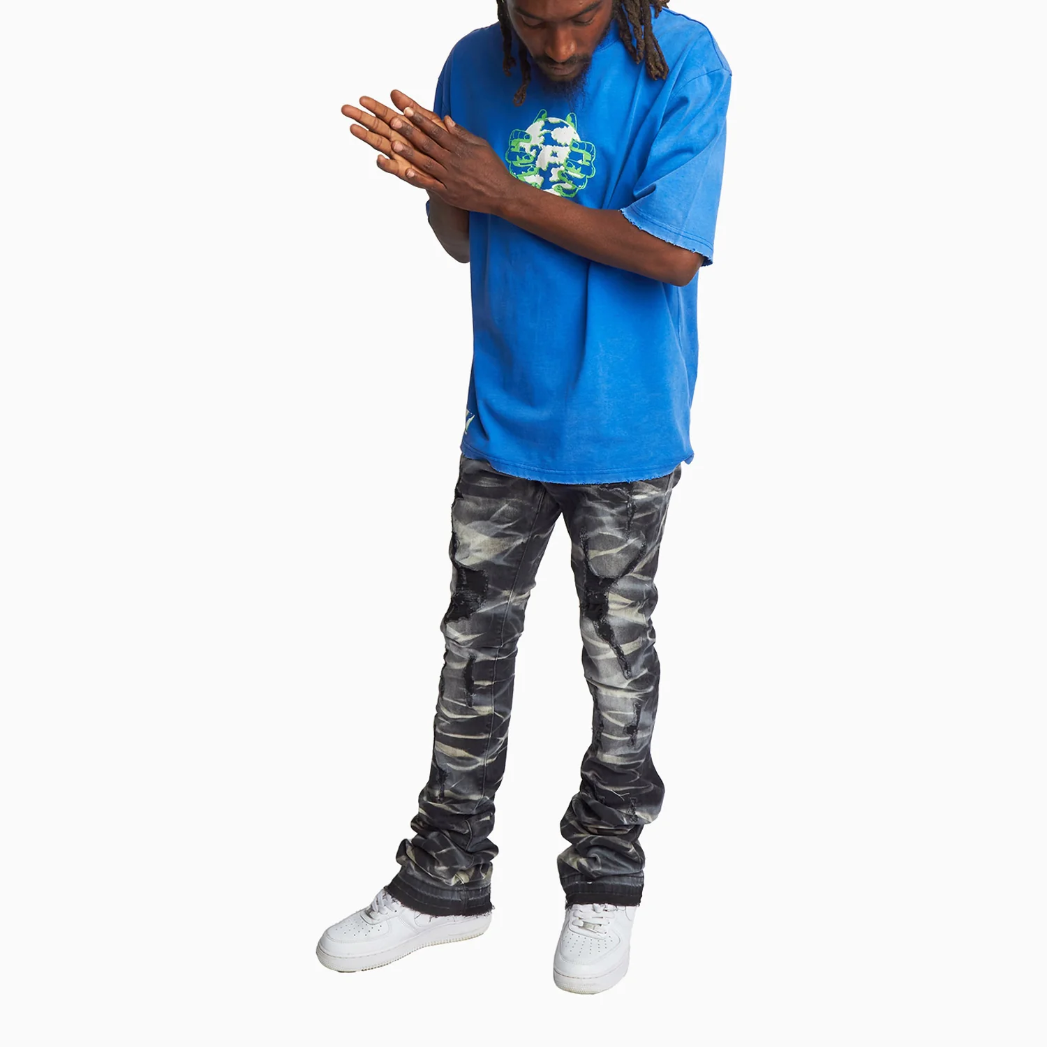 Men's Marcel Super Stacked Denim Pant - Image 6