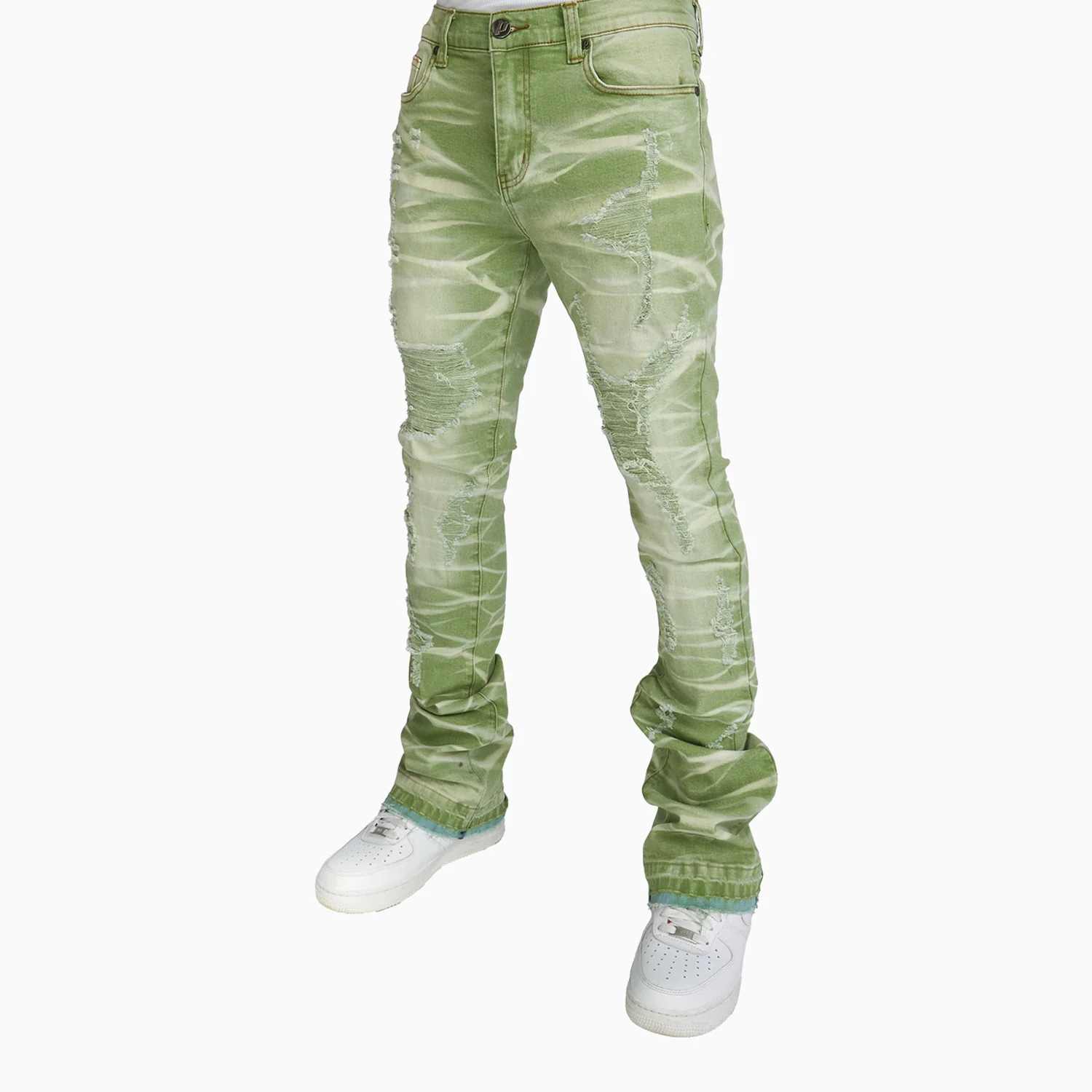 Men's Marcel Super Stacked Denim Pant - Image 4