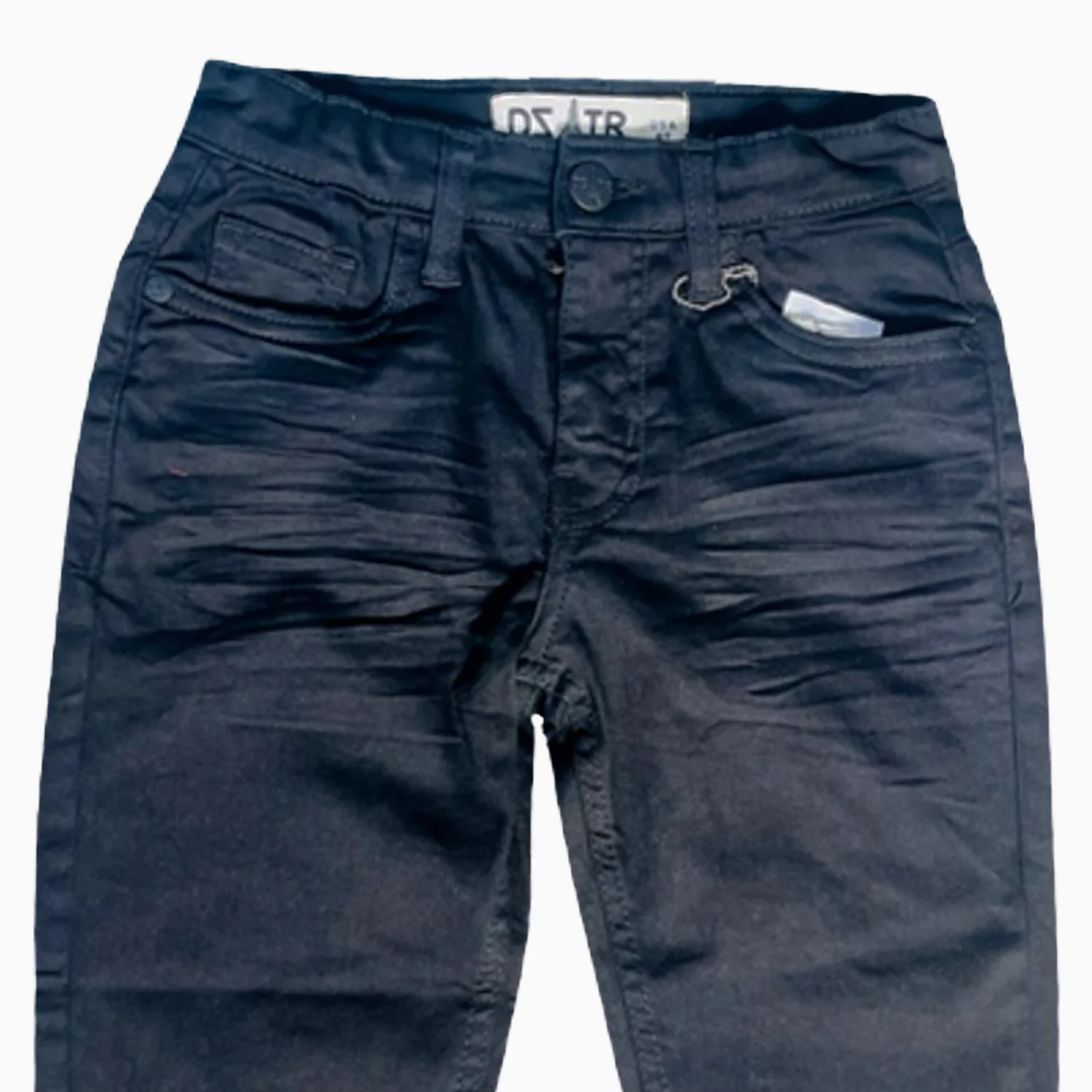 Kid's Jet Black Skinny Denim Jeans Pant - Image 3