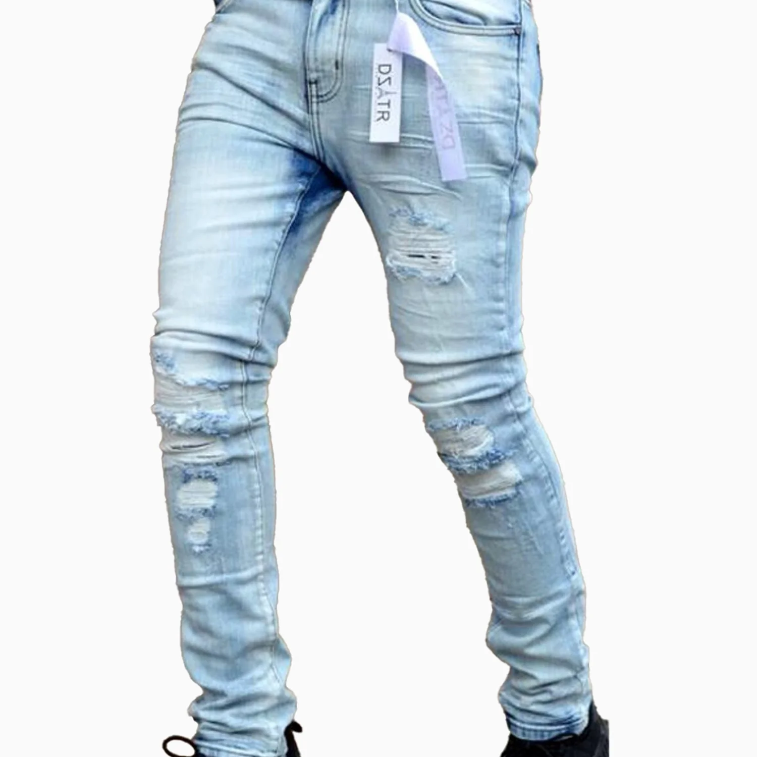 Men's Heavy Denim Ice Blue Jeans Pant - Image 3