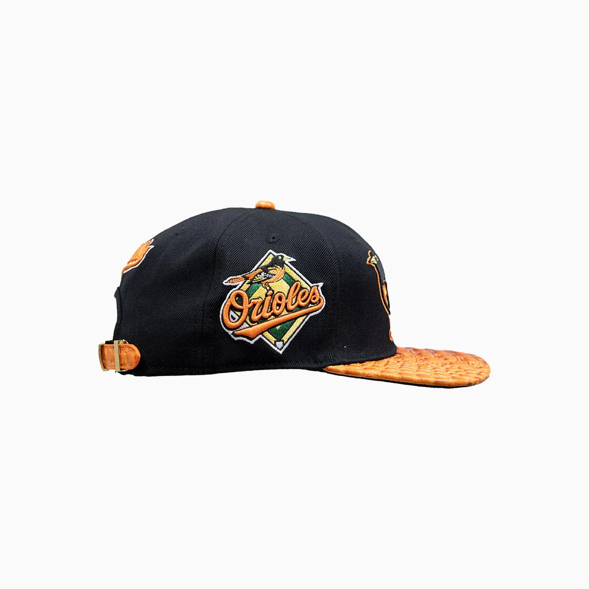Baltimore Orioles MLB Hat With Leather Visor - Image 3