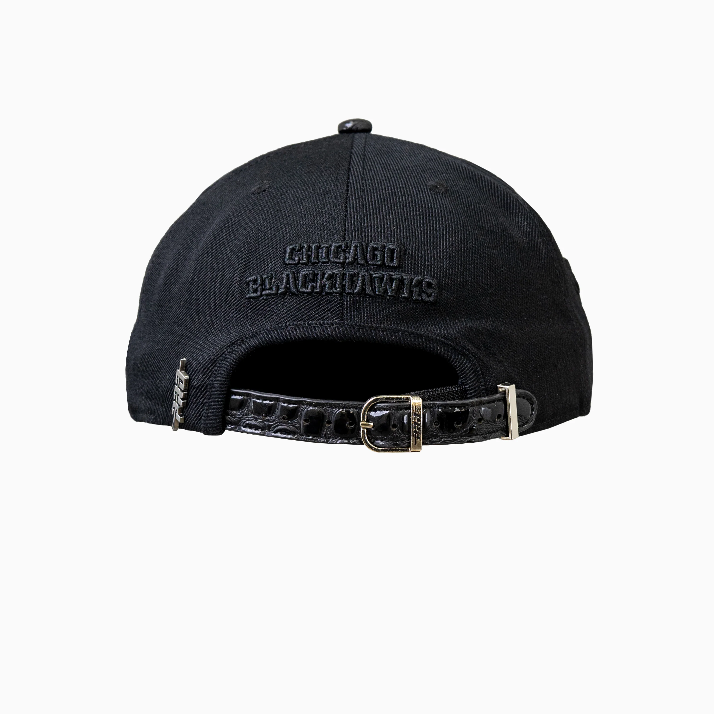 Chicago Blackhawks NHL Leather Visor Snapback Hat - Image 6