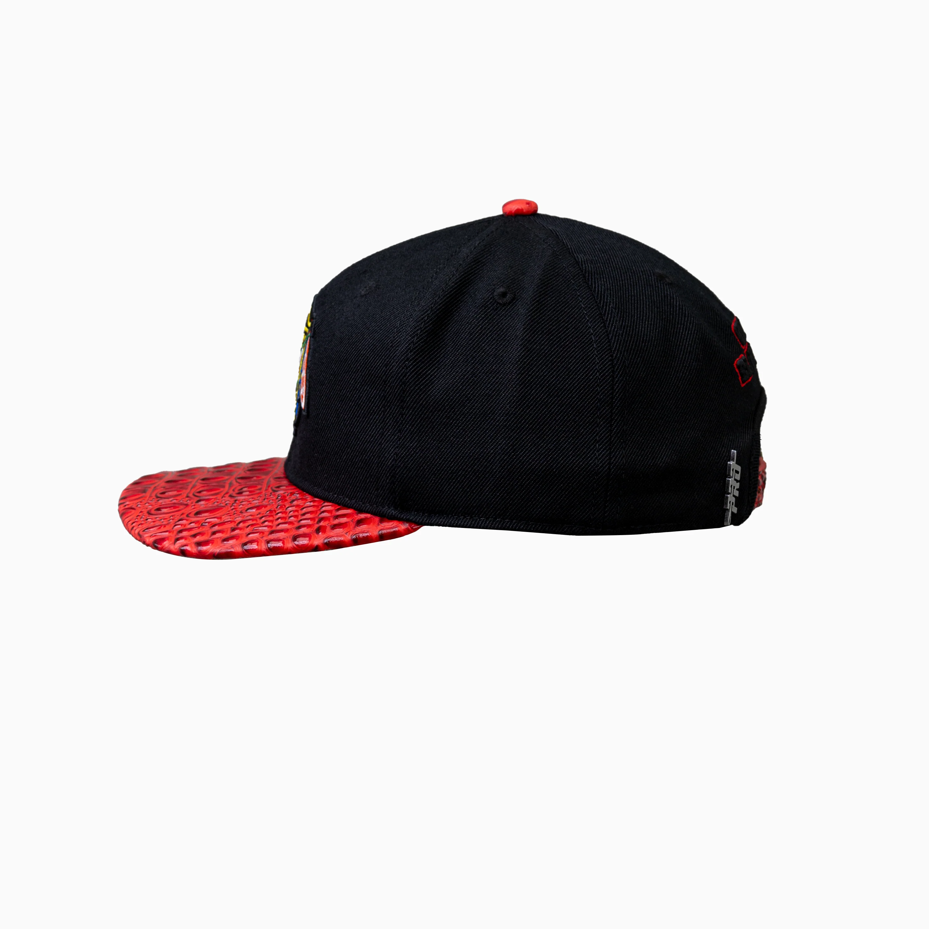 Chicago Blackhawks NHL Leather Visor Snapback Hat - Image 5