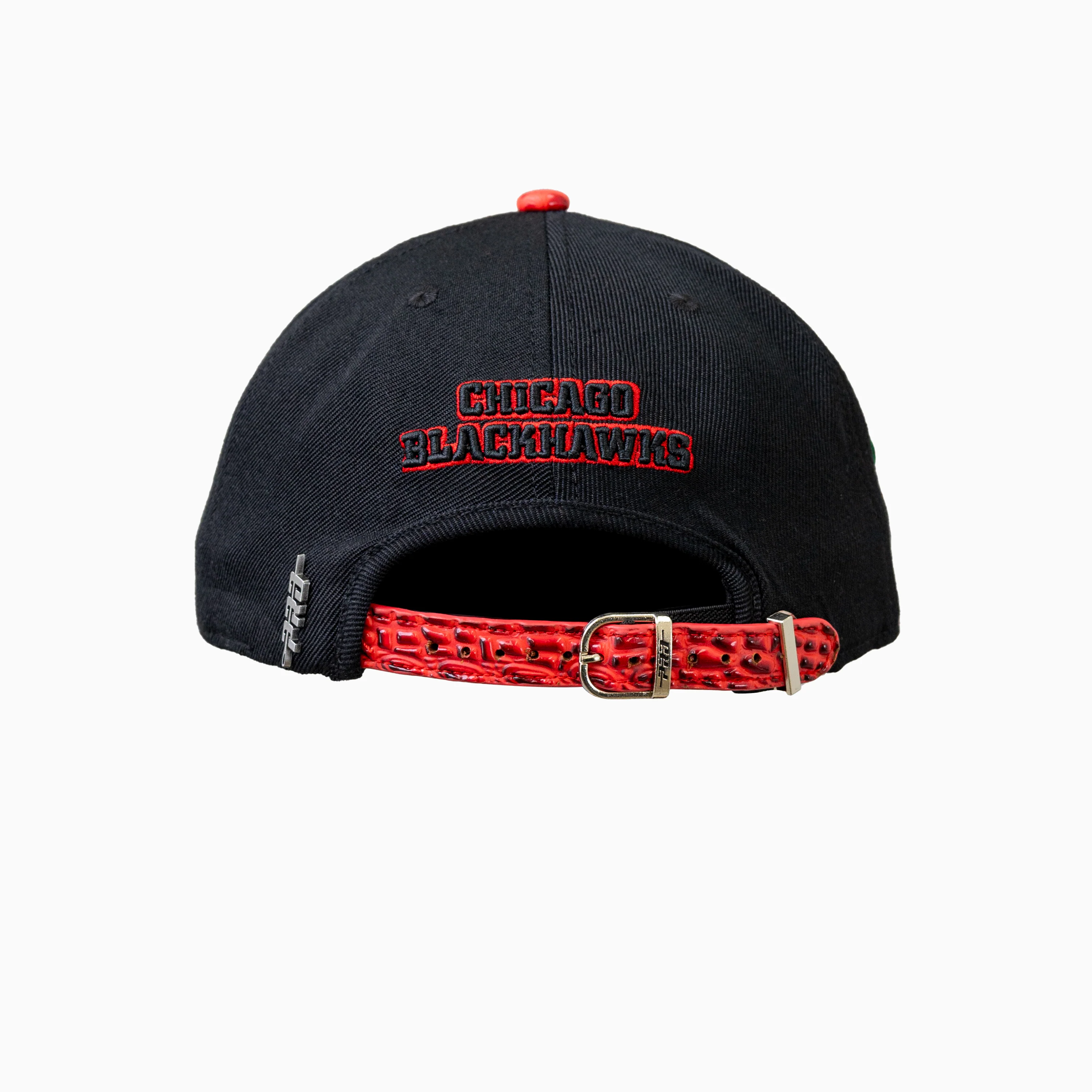 Chicago Blackhawks NHL Leather Visor Snapback Hat - Image 6