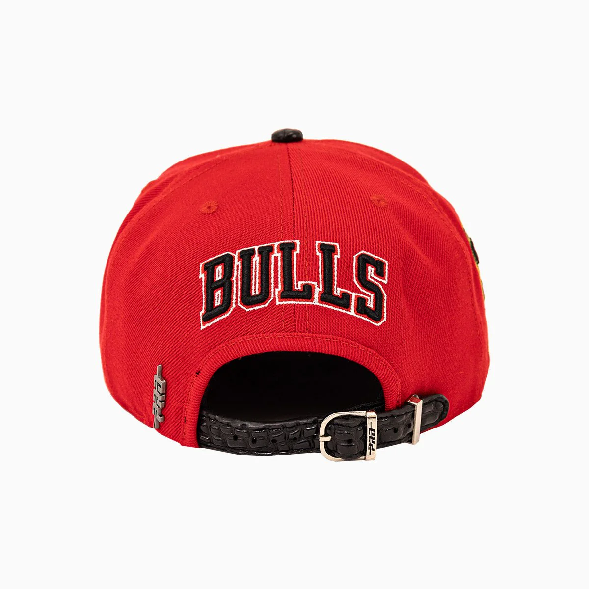 Chicago Bulls NBA Leather Visor Snapback Hat - Image 2