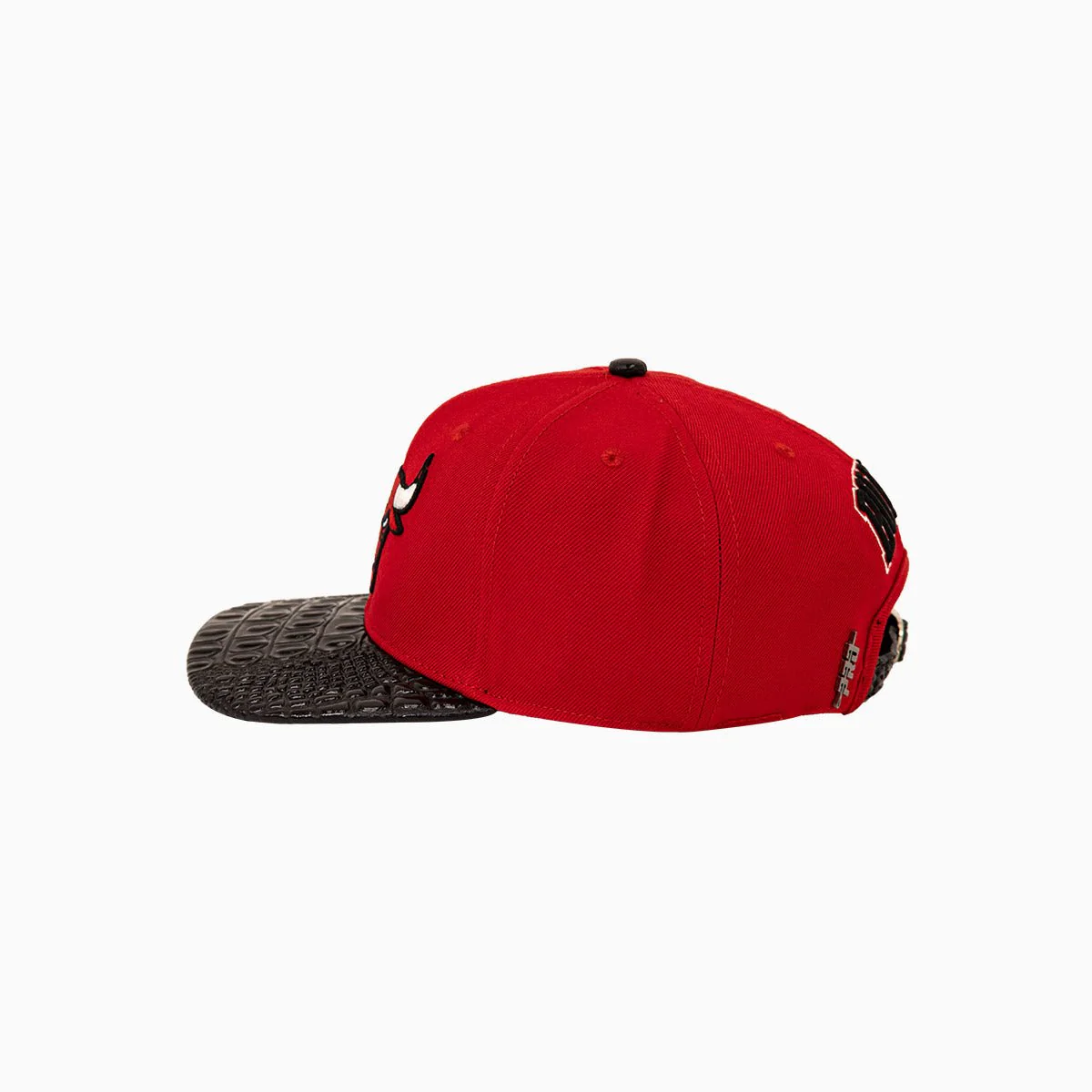 Chicago Bulls NBA Leather Visor Snapback Hat - Image 4