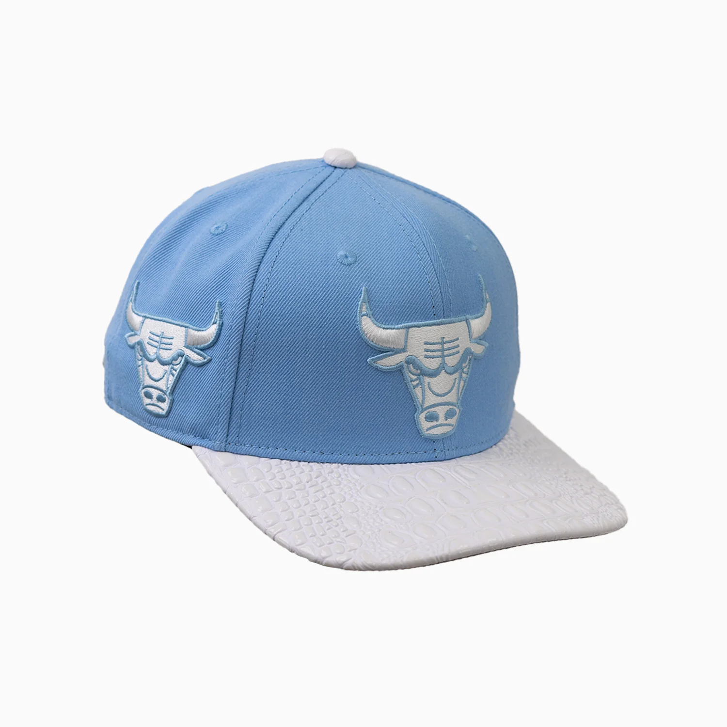 Chicago Bulls NBA Leather Visor Strapback Hat - Image 5