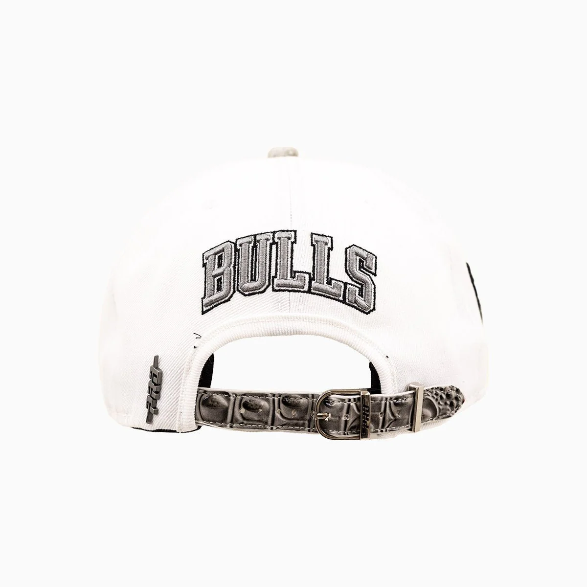 Chicago Bulls NBA Leather Visor Wool Snapback Hat - Image 2
