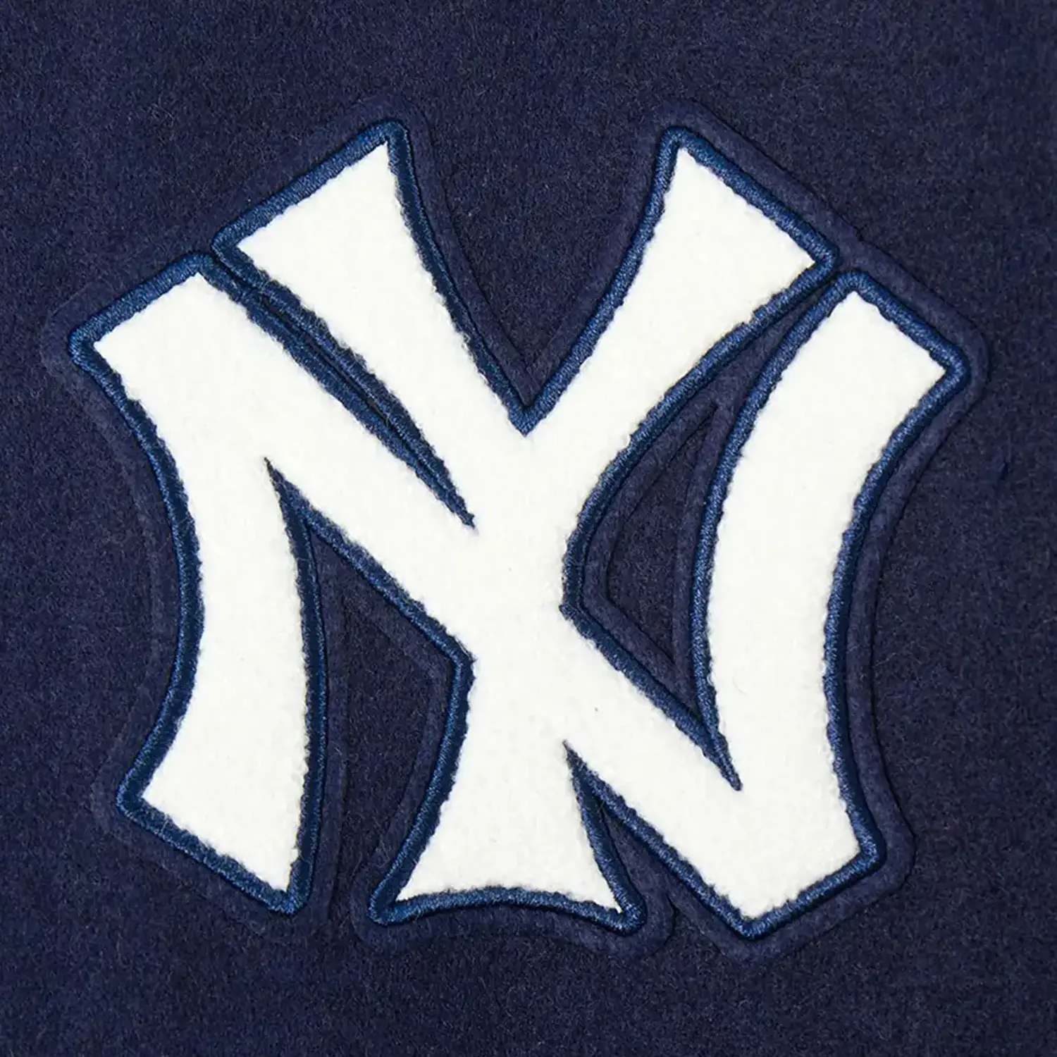 Kid's New York Yankees MLB Retro Classic Rib Wool Varsity Jacket - Image 5