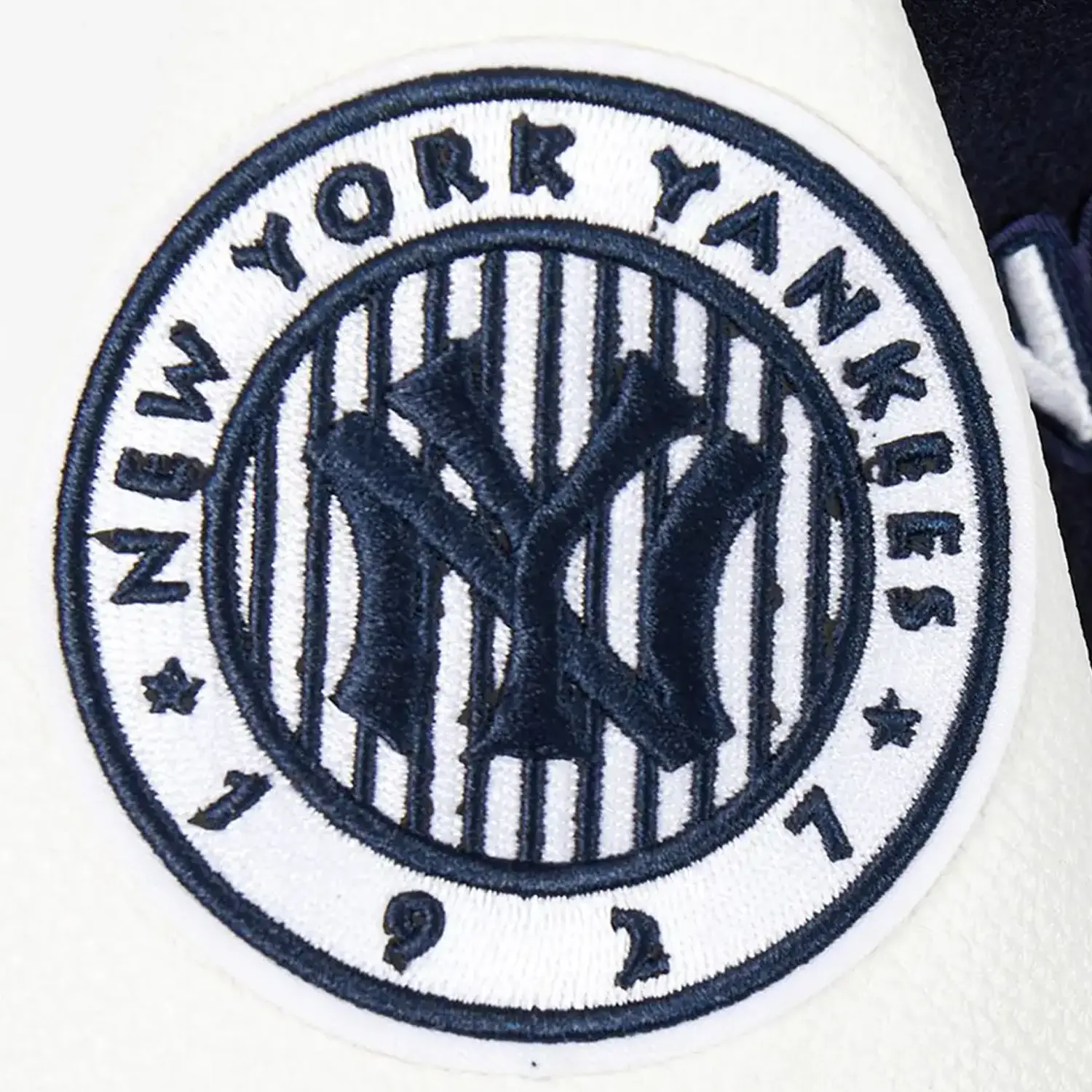 Kid's New York Yankees MLB Retro Classic Rib Wool Varsity Jacket - Image 6